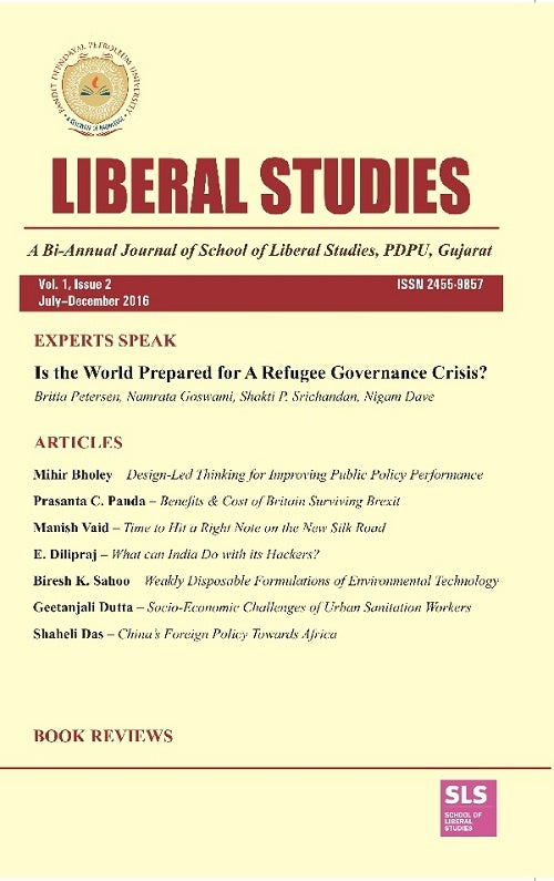 Liberal Studies : a Bi-Annual Journal of School of Liberal Studies, Pdpu, Gujarat (Vol. 1, Issue 2) July-December 2016 - Gyan Books 