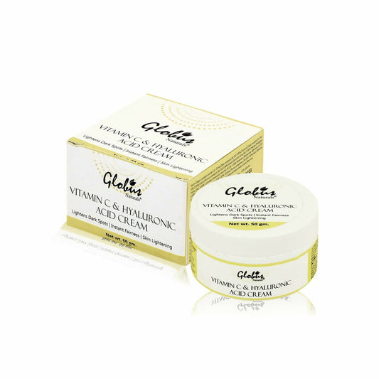 Globus Naturals Hyaluronic Acid and Vitamin C skin Lightening Brightening Cream - Grab2buy