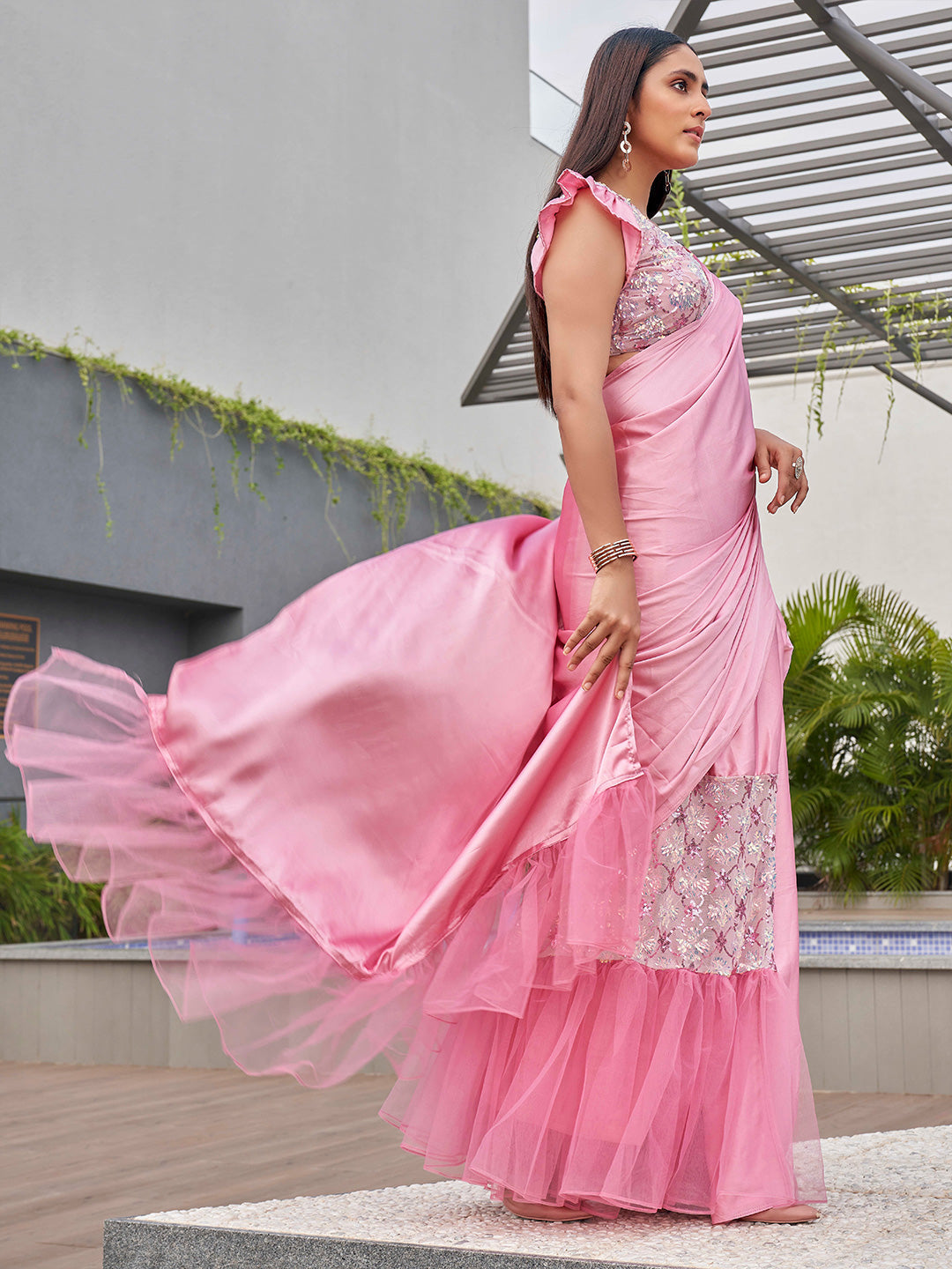 Tikhi Imli Sequinned Satin Ready to Wear Grab2Buy 