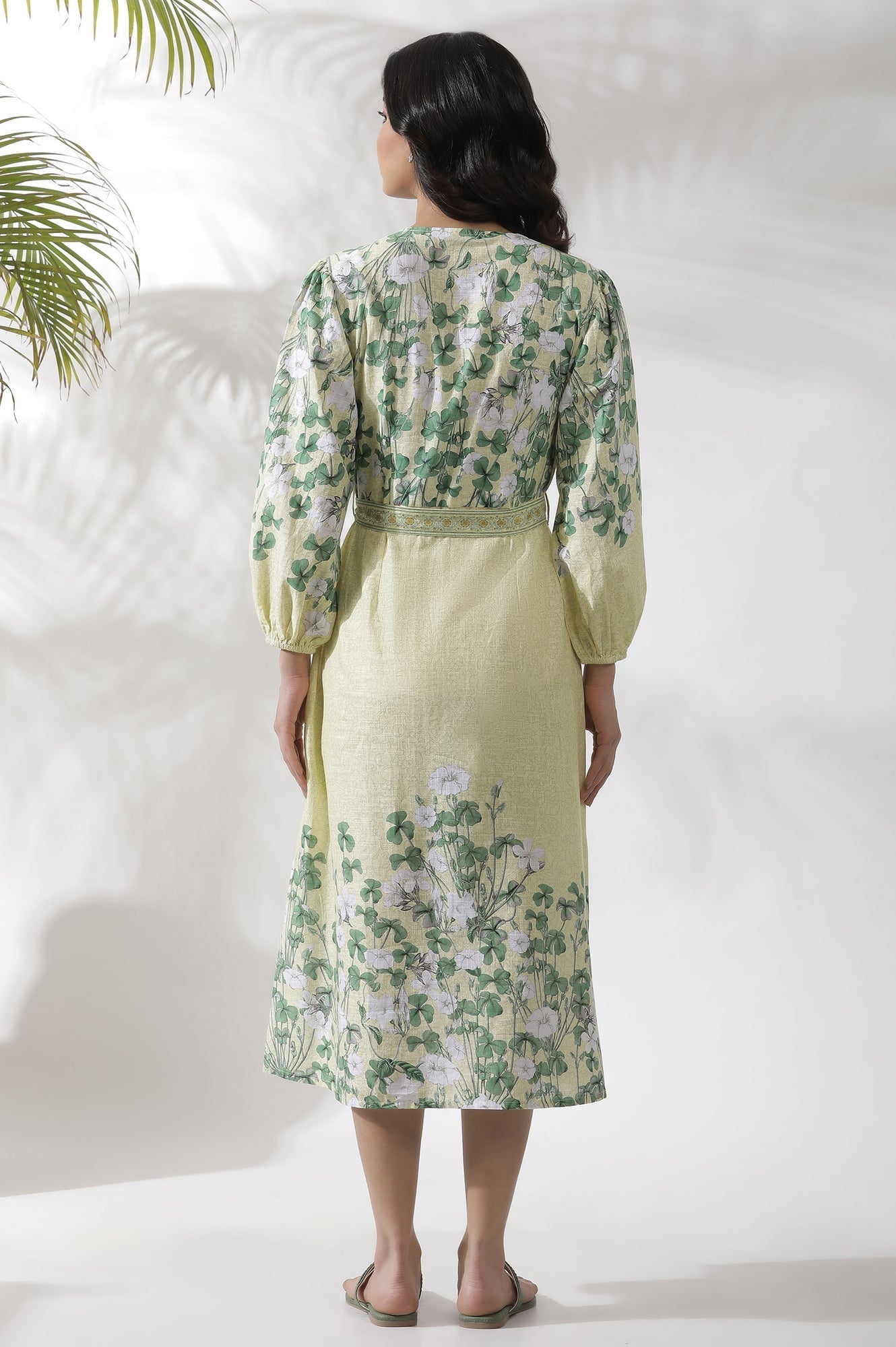W for Woman Yellow Floral Printed Shirt Dress  Grab2Buy WforWoman Grab2Buy
