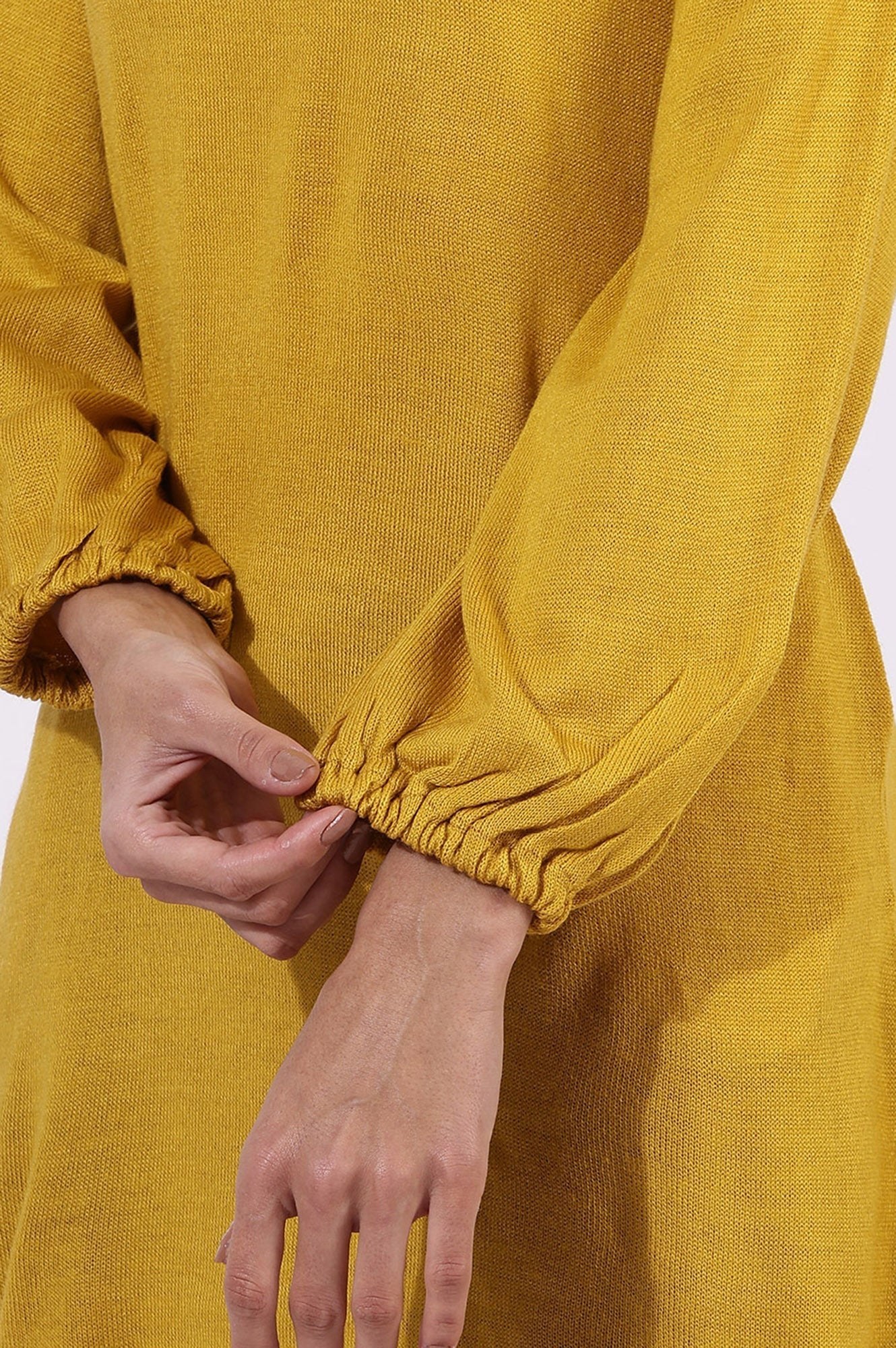 W for Woman Yellow Solid Thread Work Acrylic Straight Tunic  Grab2Buy WforWoman Grab2Buy