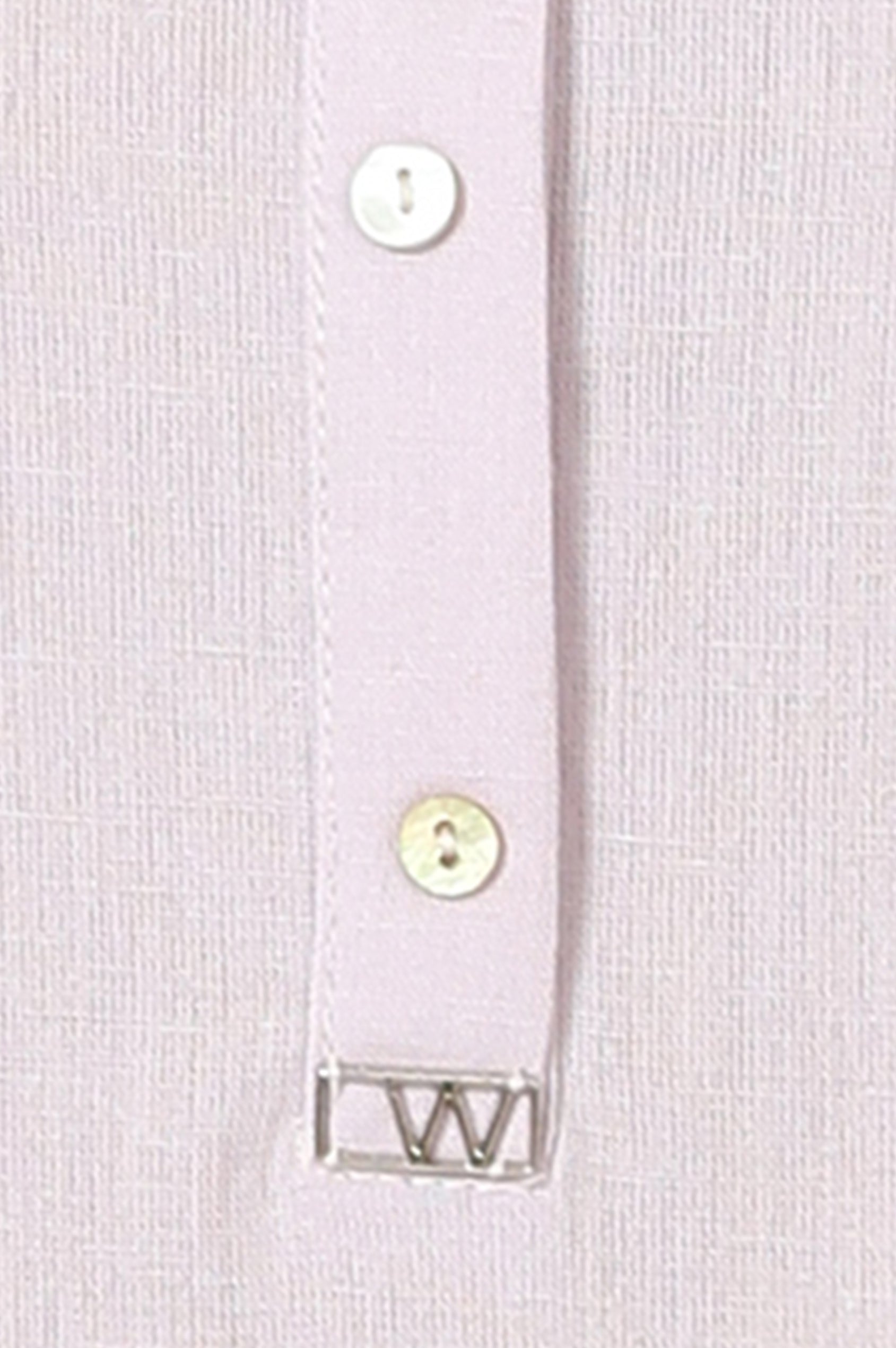W for Woman Lilac Mandarin Collar Cotton Blend Straight Kurta With W Branding