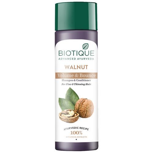 Biotique Advanced Ayurveda Bio Walnut Bark Volumizing Shampoo For Fine & Thinning Hair - Grab2buy