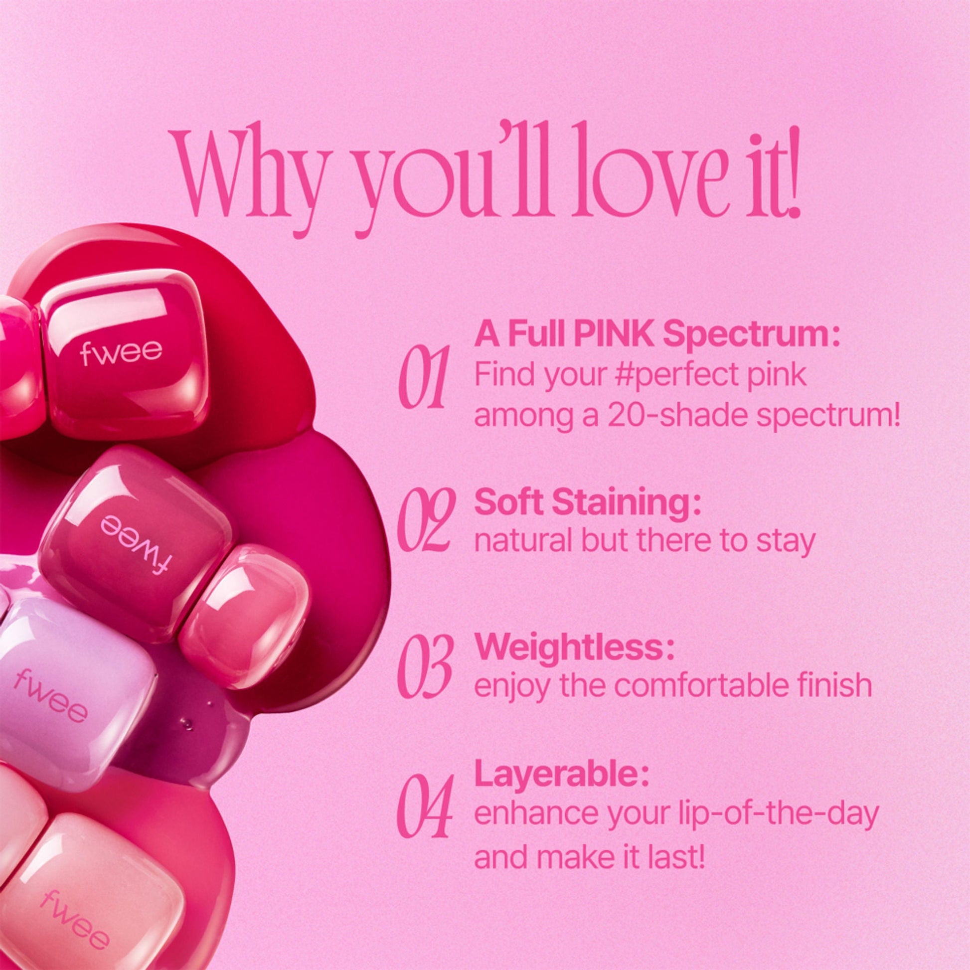 fwee Pink Obsession Stay-Fit Lip Tint - M06 Bay Pink