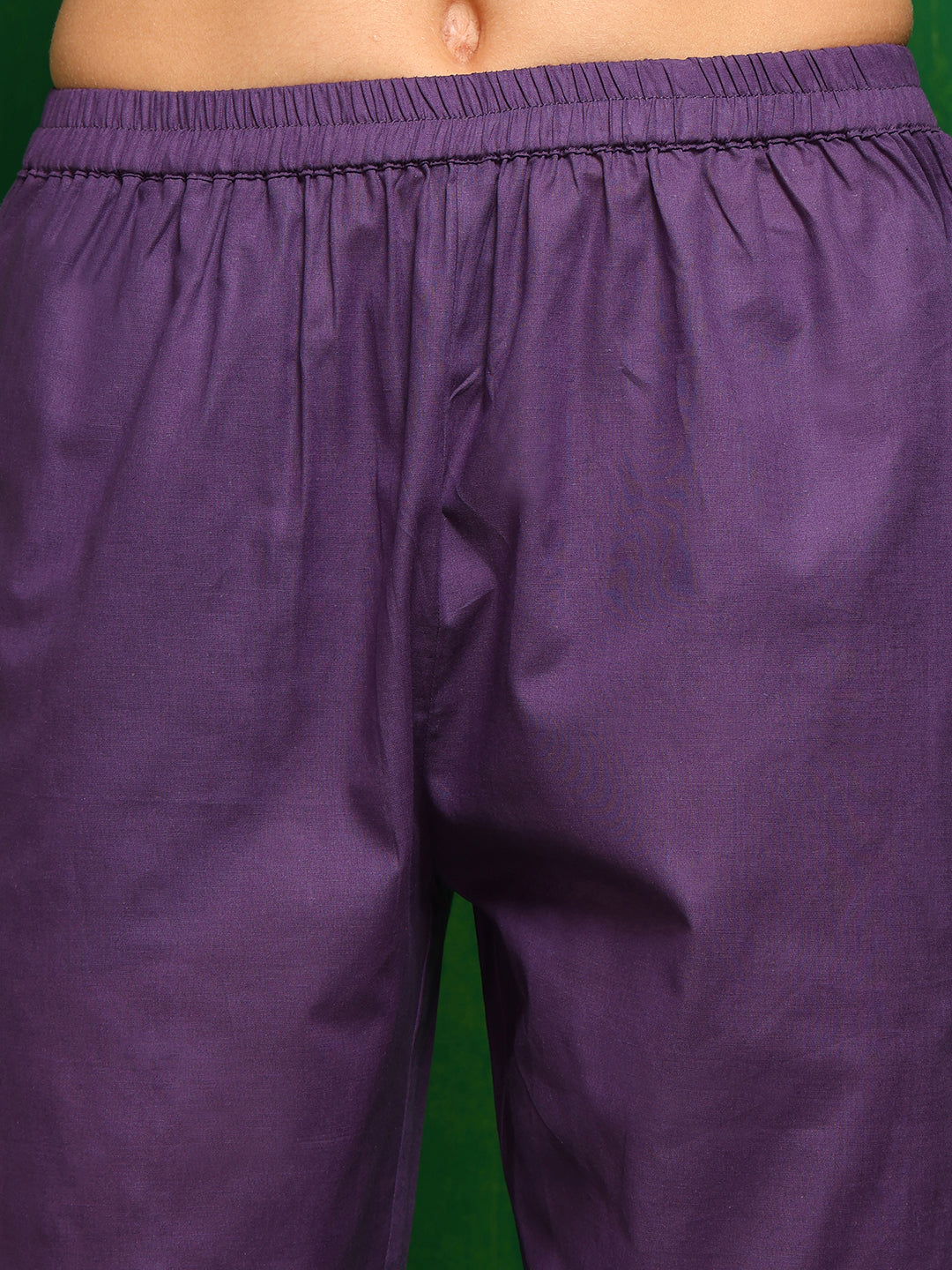 Pakistani Printed Kurta With Pant & Dupatta, Lavender - Hiral Fashion