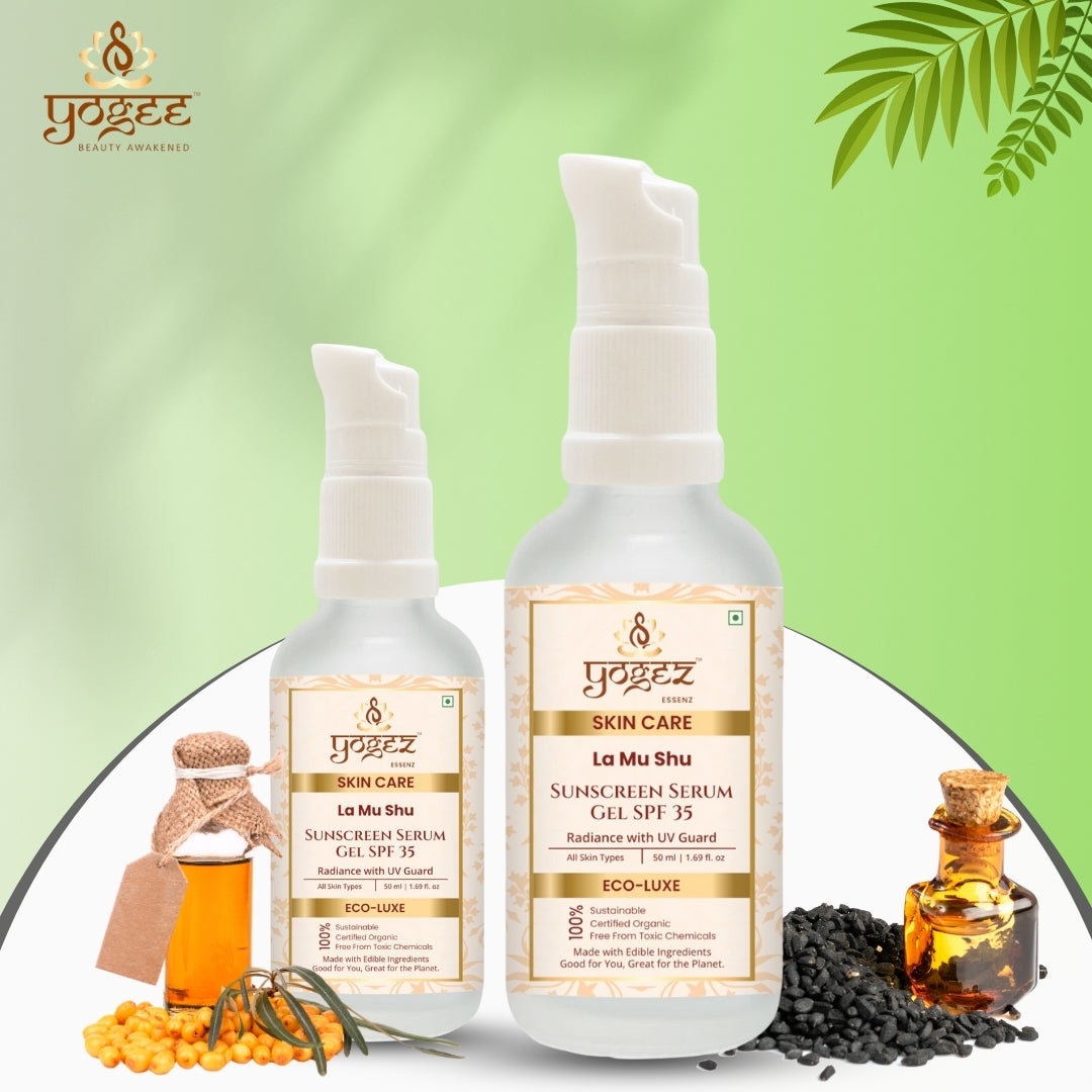 Yogez La Mu Shu Sunscreen Serum SPF 35  Grab2Buy Yogez Grab2Buy