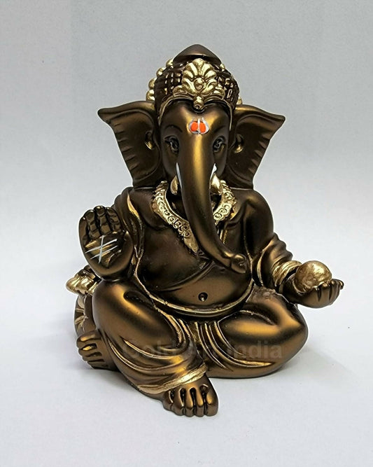 Gold Art India Gaddi Ganesh Idol For Car Dashboard - Grab2buy