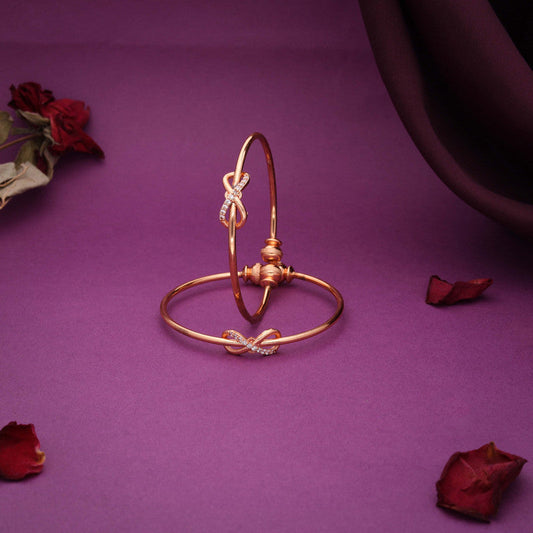 Tehzeeb Creations Gold-Polished Brass Bangle Set | Grab2Buy