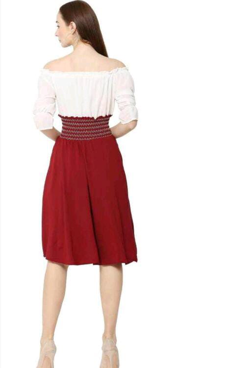 PAVONINE Maroon Color Kansai Midi For Girls