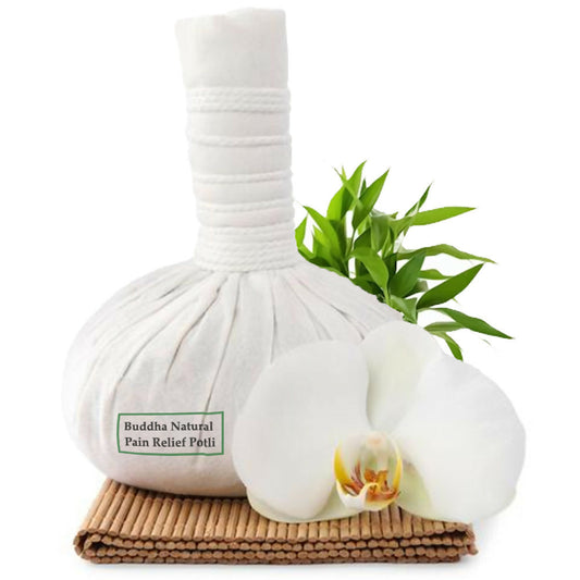 Buddha Natural Ayurvedic Herbal Compress Ball (Potli) - With Neem & Turmeric 