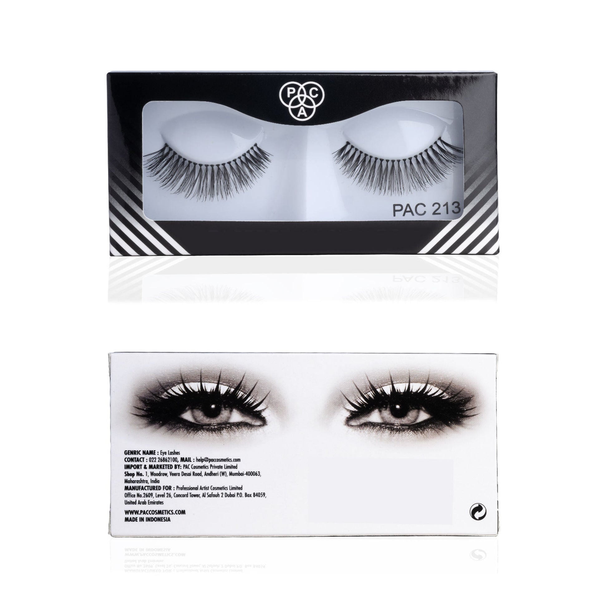 PAC Studio Tapered Lash 213 - Handmade Natural Looking, Reusable up to 12x, Seamlessly Blends with Lashes