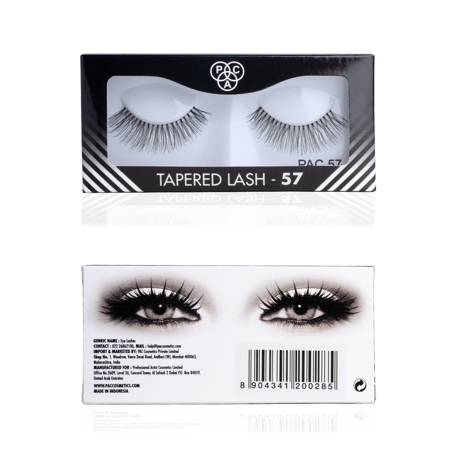 PAC Studio Tapered Lash 57 - Handmade Natural Looking, Reusable up to 12x, Seamlessly Blends with Lashes