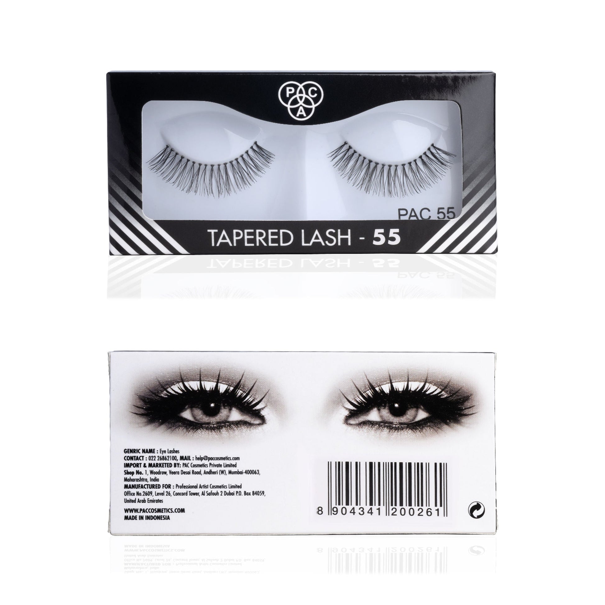 PAC Studio Tapered Lash 55 - Handmade Natural Looking, Reusable up to 12x, Seamlessly Blends with Lashes