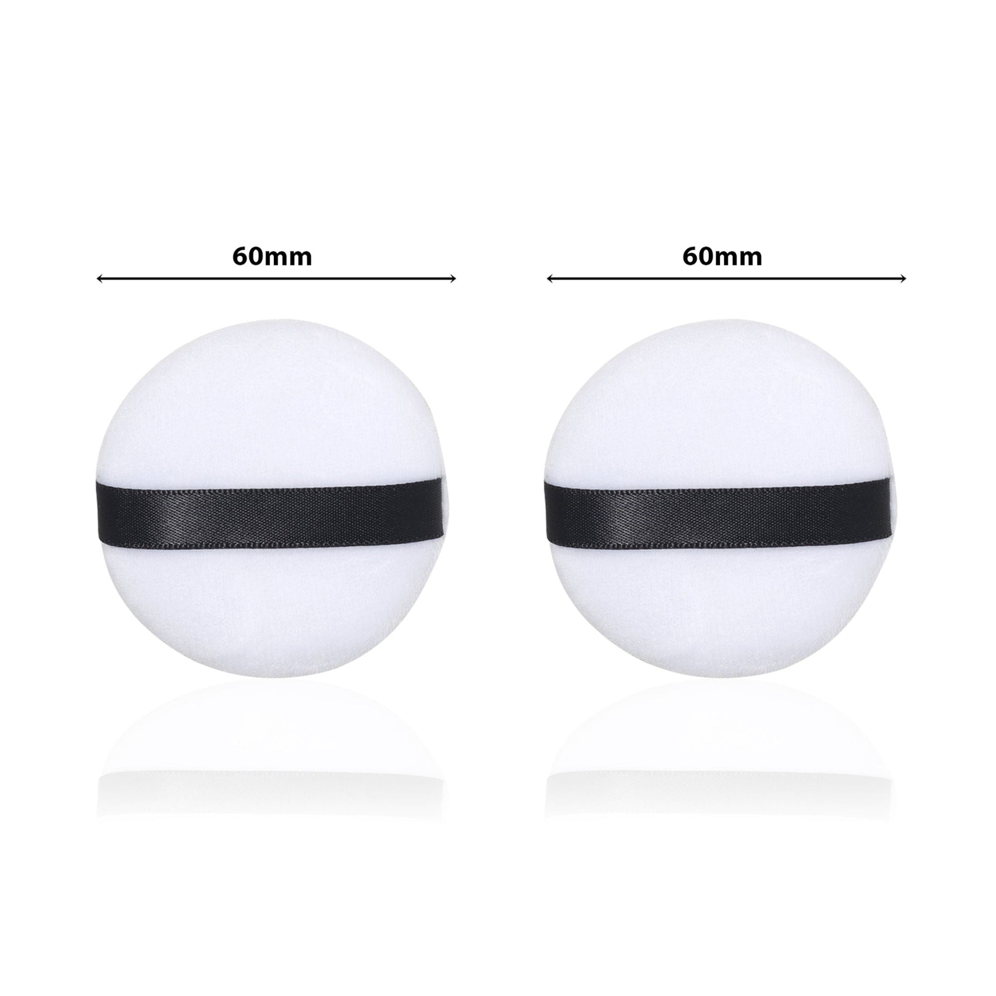 PAC Studio Medium Cotton Round Puff - White 2 Pc