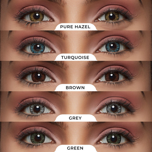 PAC Studio IRIS Premium Contact Lenses Mix - Comfortable Natural Looking, 1 Day Wear, Non-Irritating