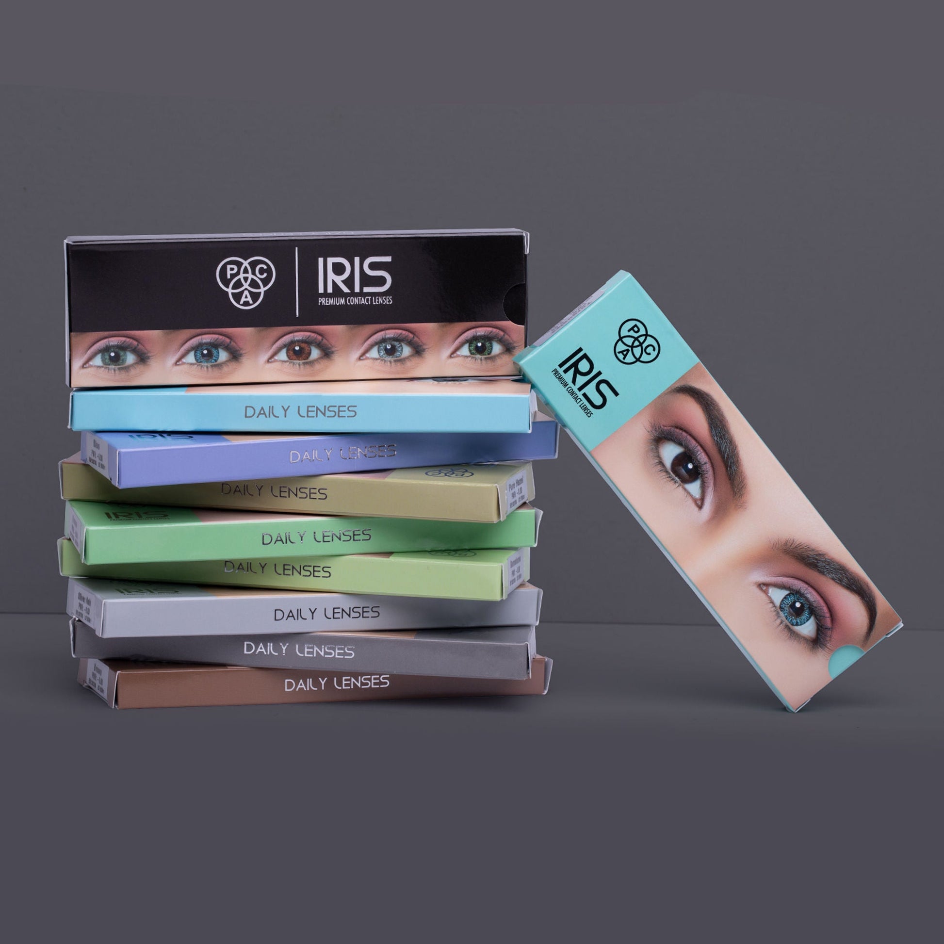 PAC Studio IRIS Premium Contact Lenses Mix - Comfortable Natural Looking, 1 Day Wear, Non-Irritating