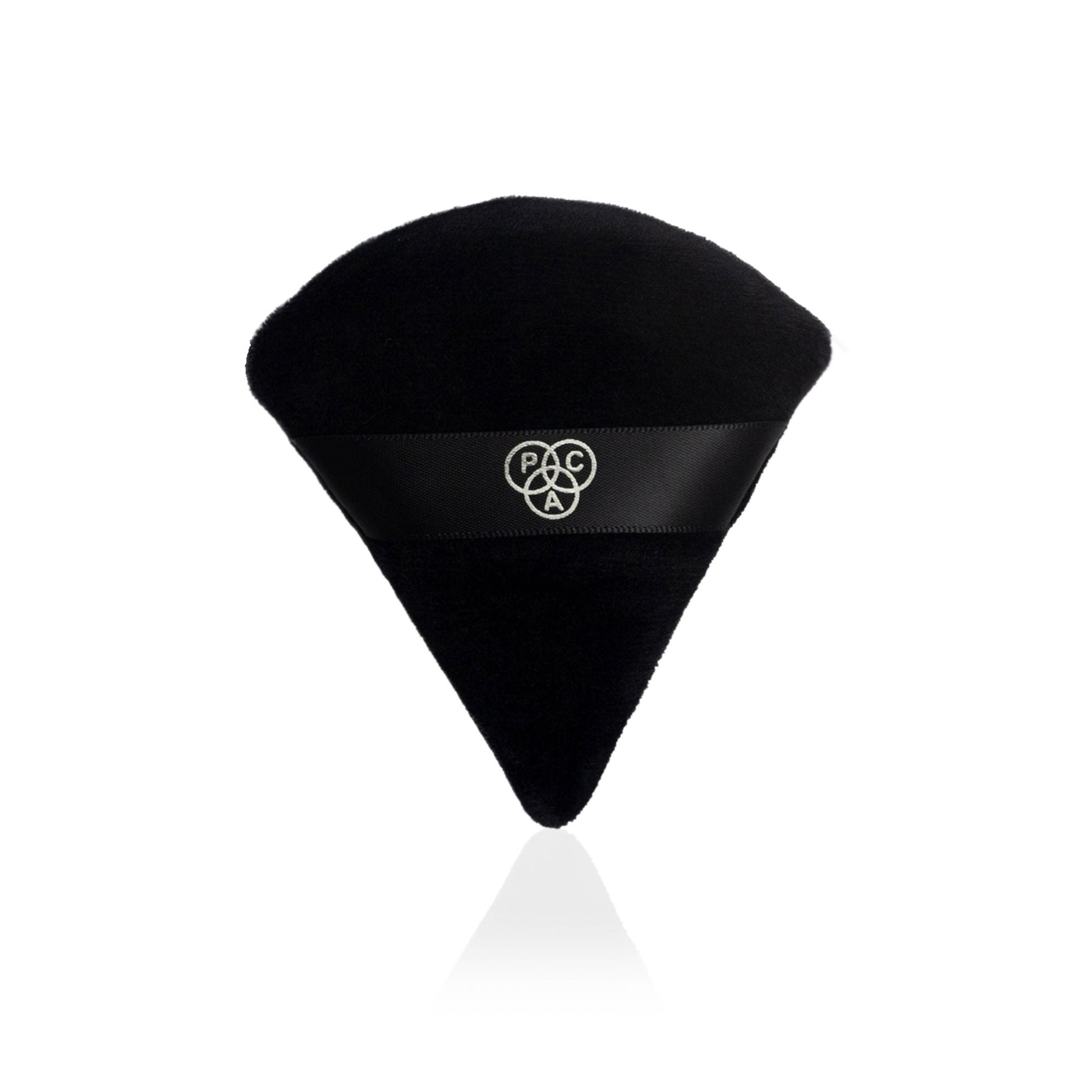 PAC Studio Pocket Puff Black - Medium Size, 99% Soft Natural Cotton, Less Product Wastage, Even Application