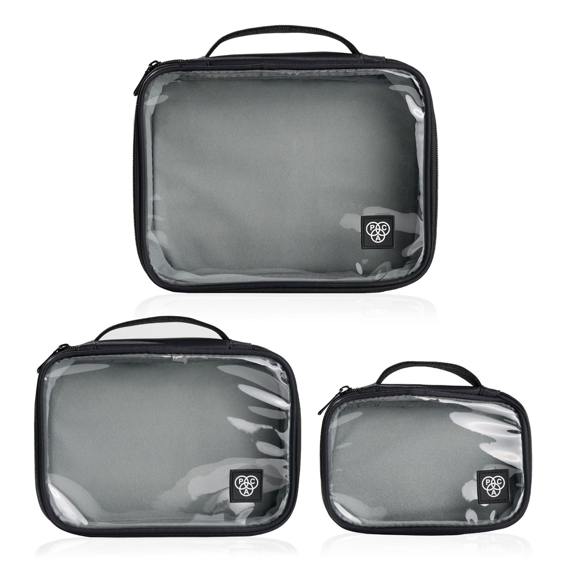 PAC Studio My Clear Makeup Pouch (set Of 3)