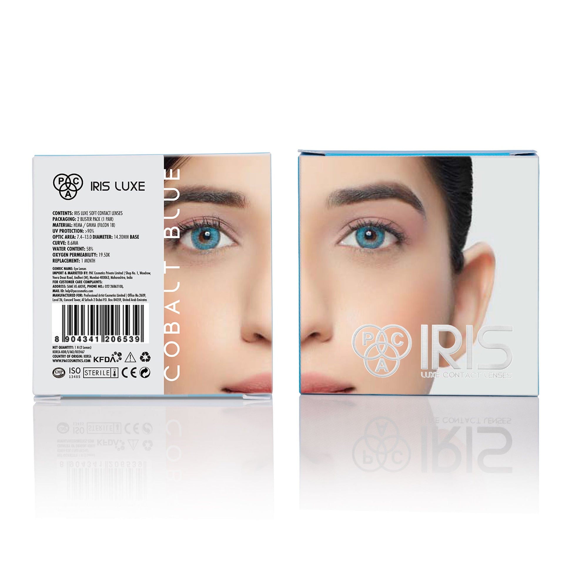 PAC Studio IRIS LUXE One Month Lenses - Cobalt Blue