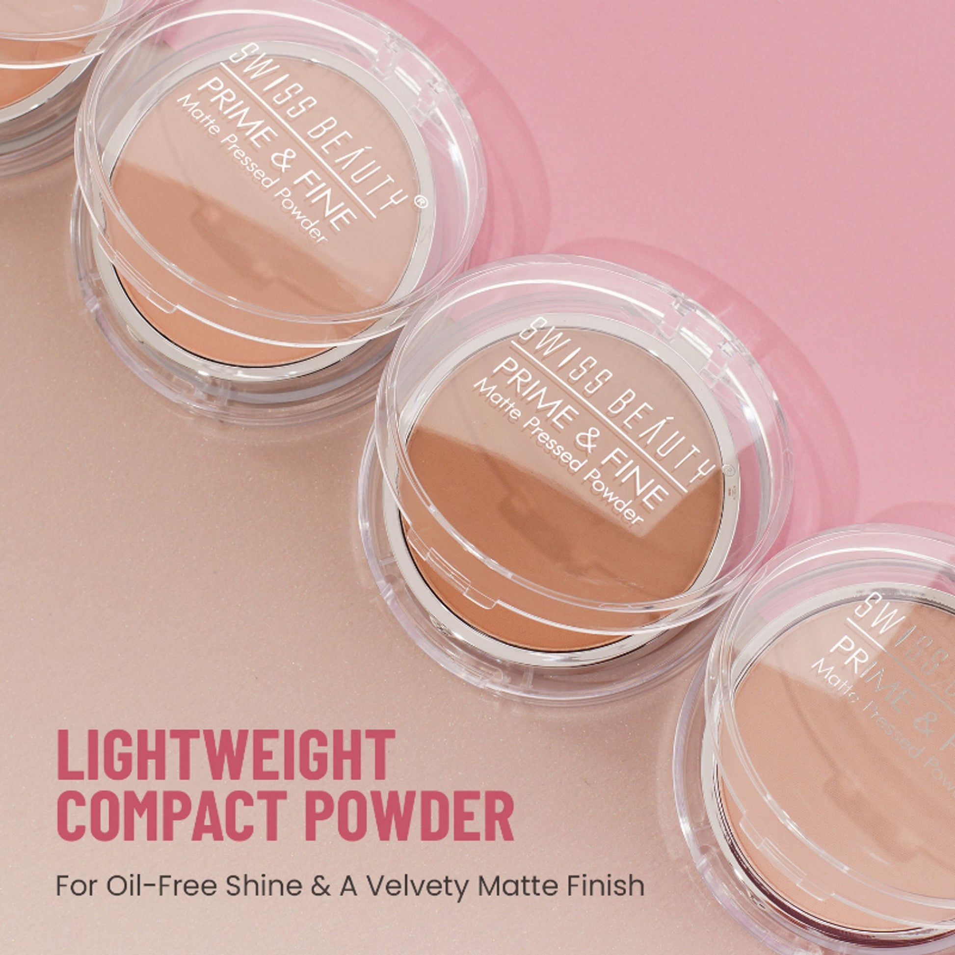 Swiss Beauty Prime & Fine Matte Pressed Powder - 1 Classic Ivory