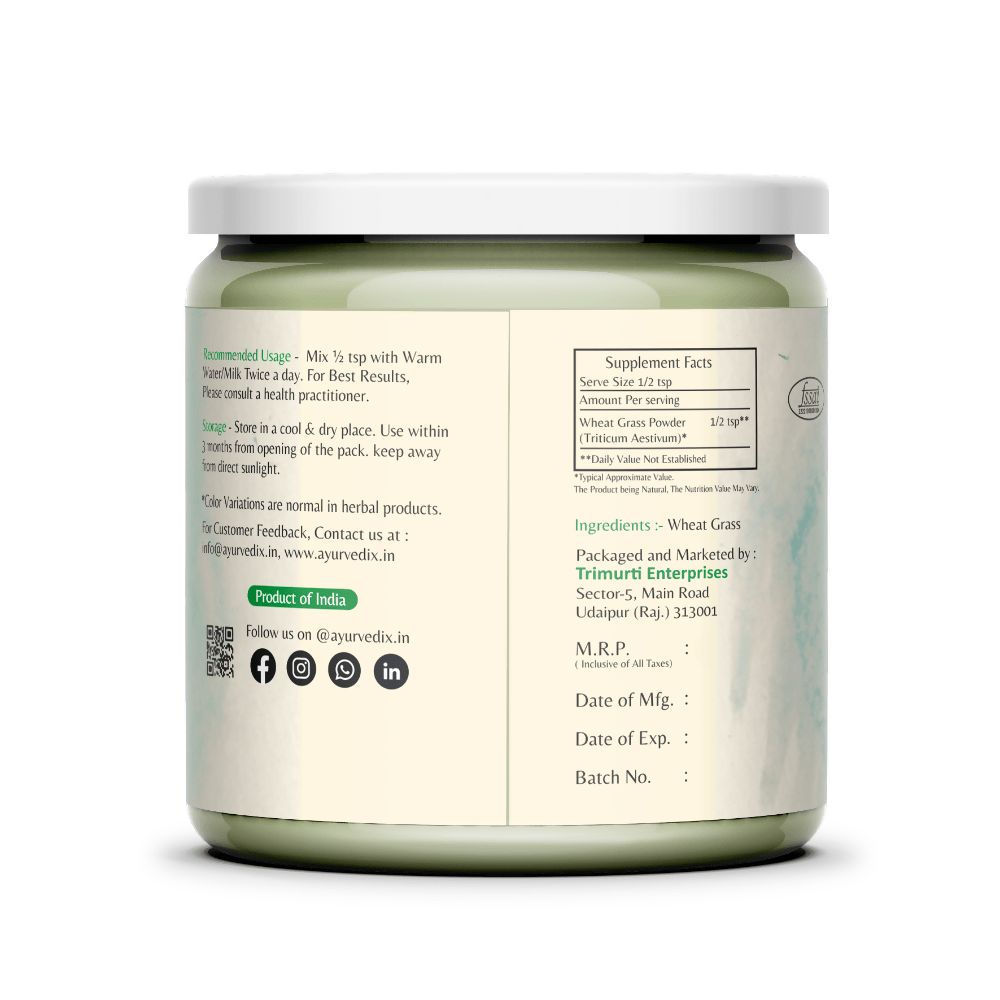 Ayurvedix Organic Wheatgrass Powder 