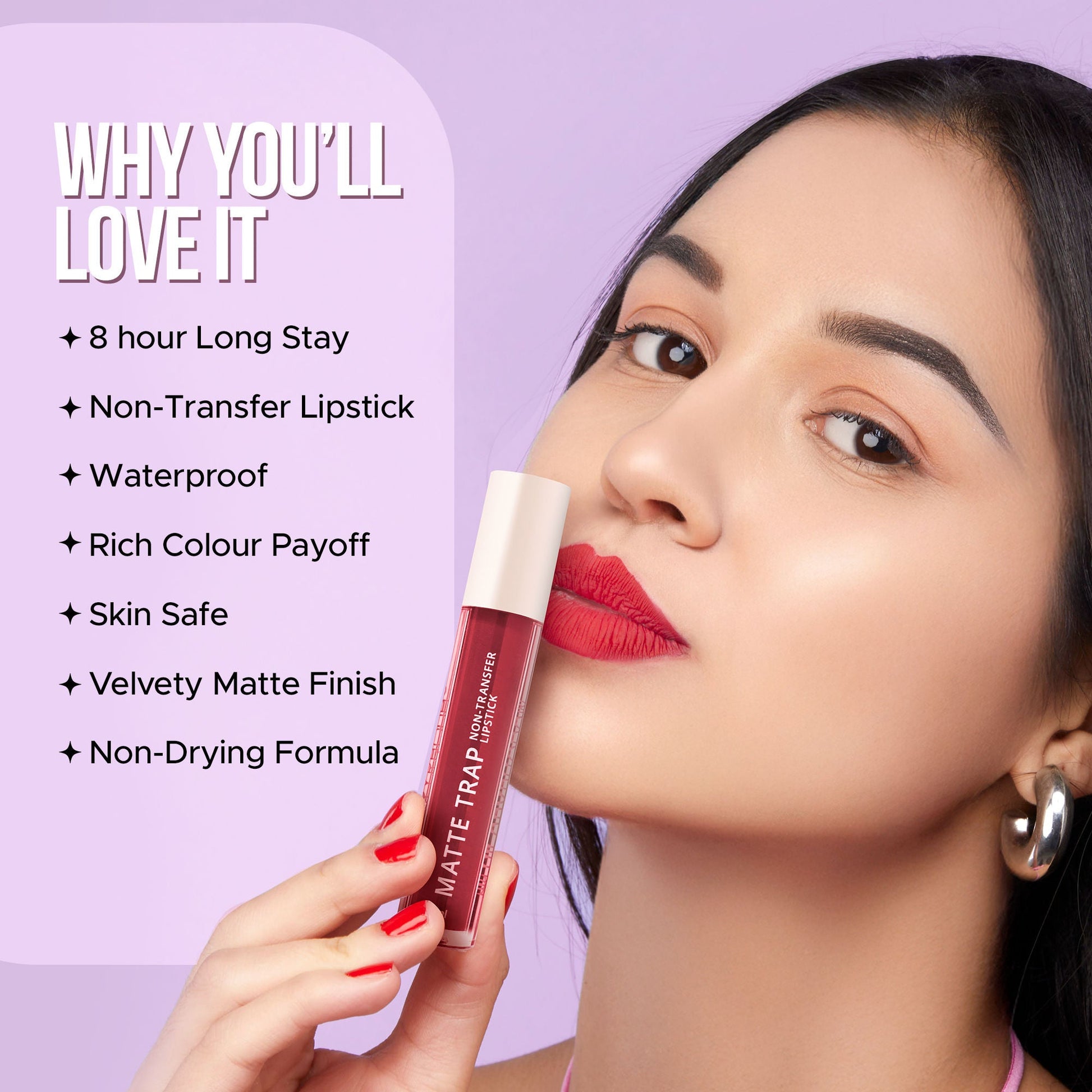 Hilary Rhoda Matte Trap Liquid Lipstick - Sensational Wine 17