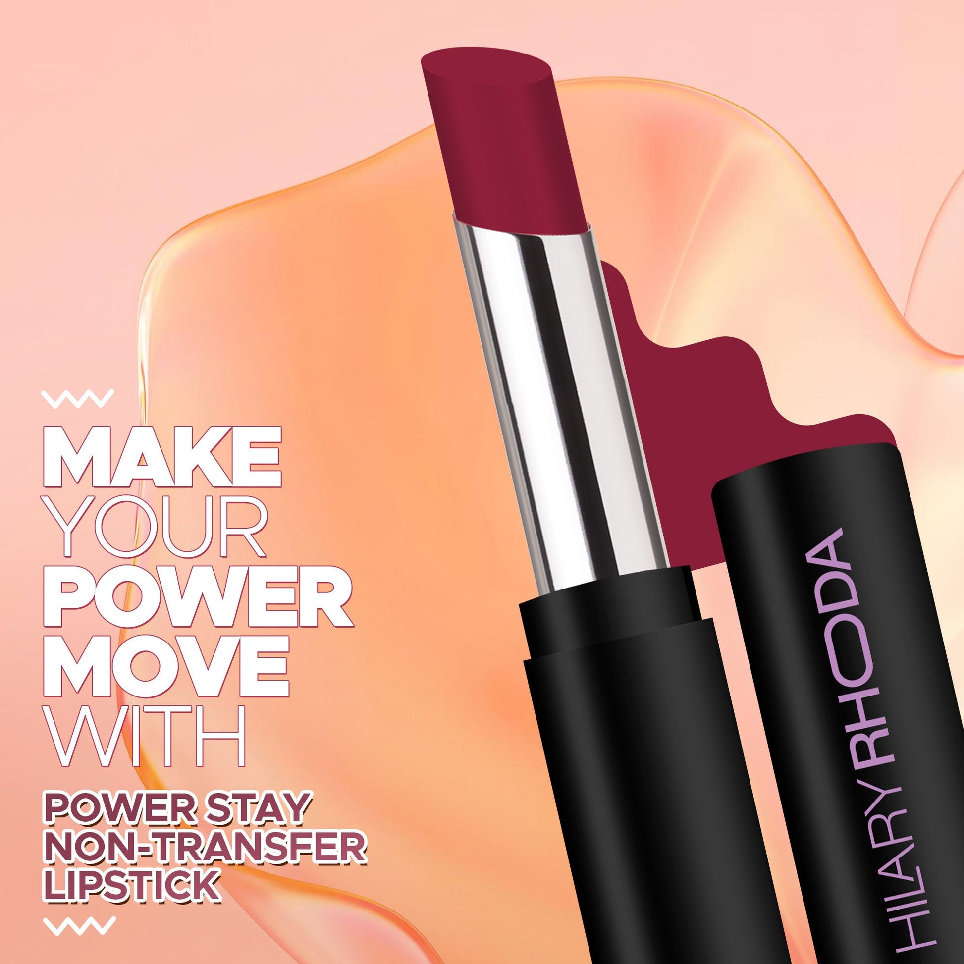 Hilary Rhoda Power Stay Non Transfer Lipstick - Flaming Pink 07