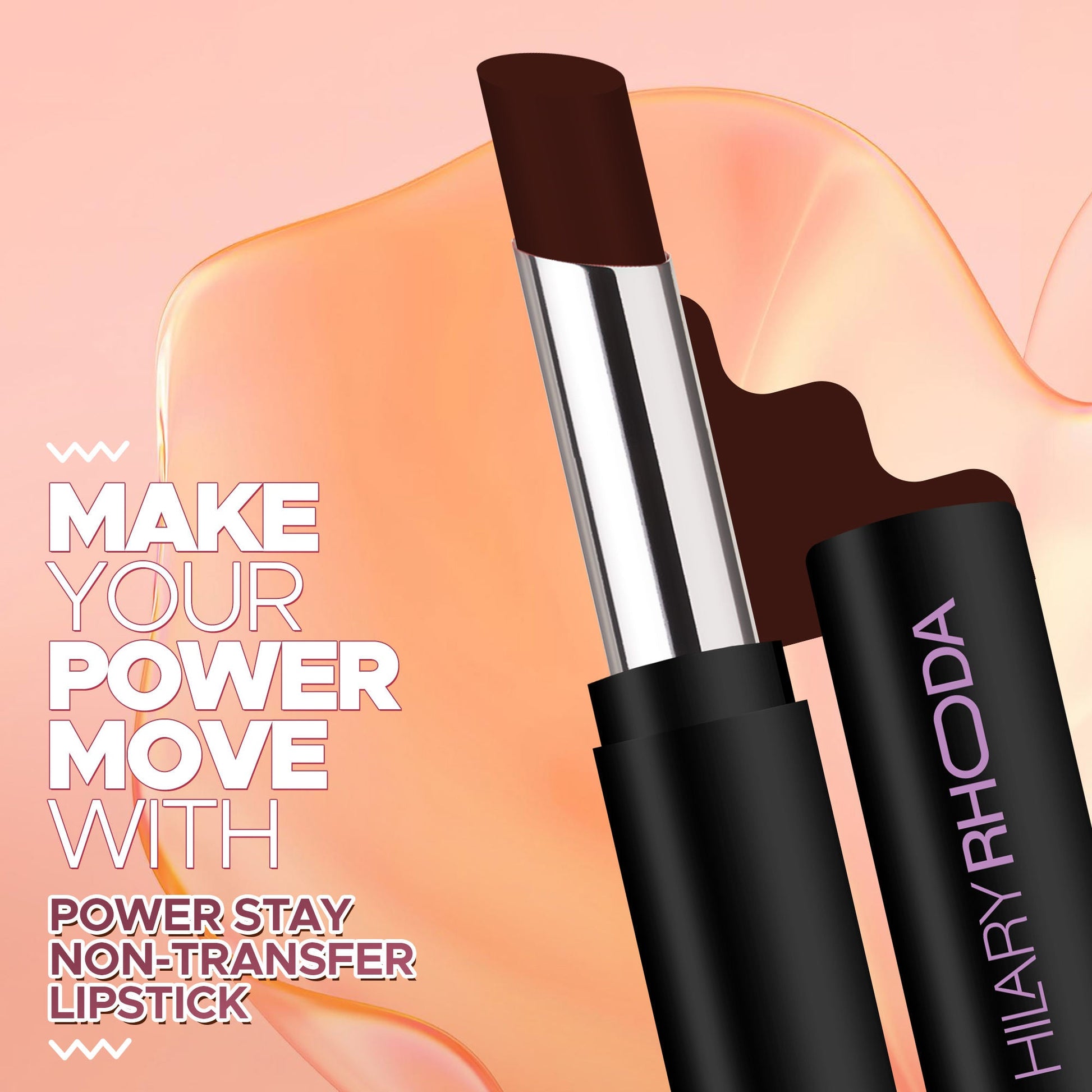 Hilary Rhoda Power Stay Non Transfer Lipstick - Brownie 09