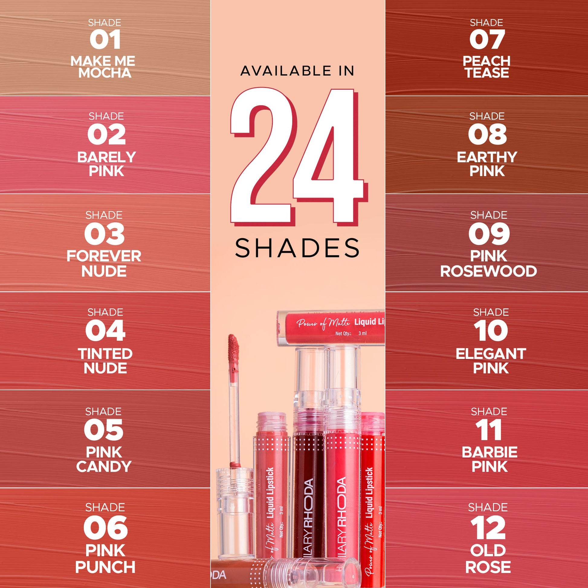 Hilary Rhoda Power Of Matte Liquid Lipstick - Sweet Almond 18