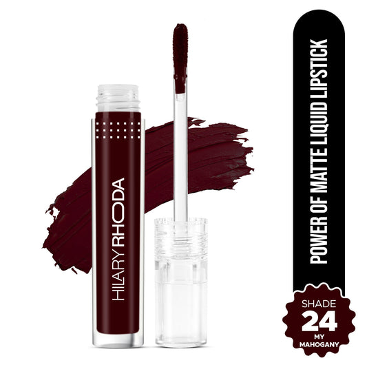 Hilary Rhoda Power Of Matte Liquid Lipstick - My Mahogany 24