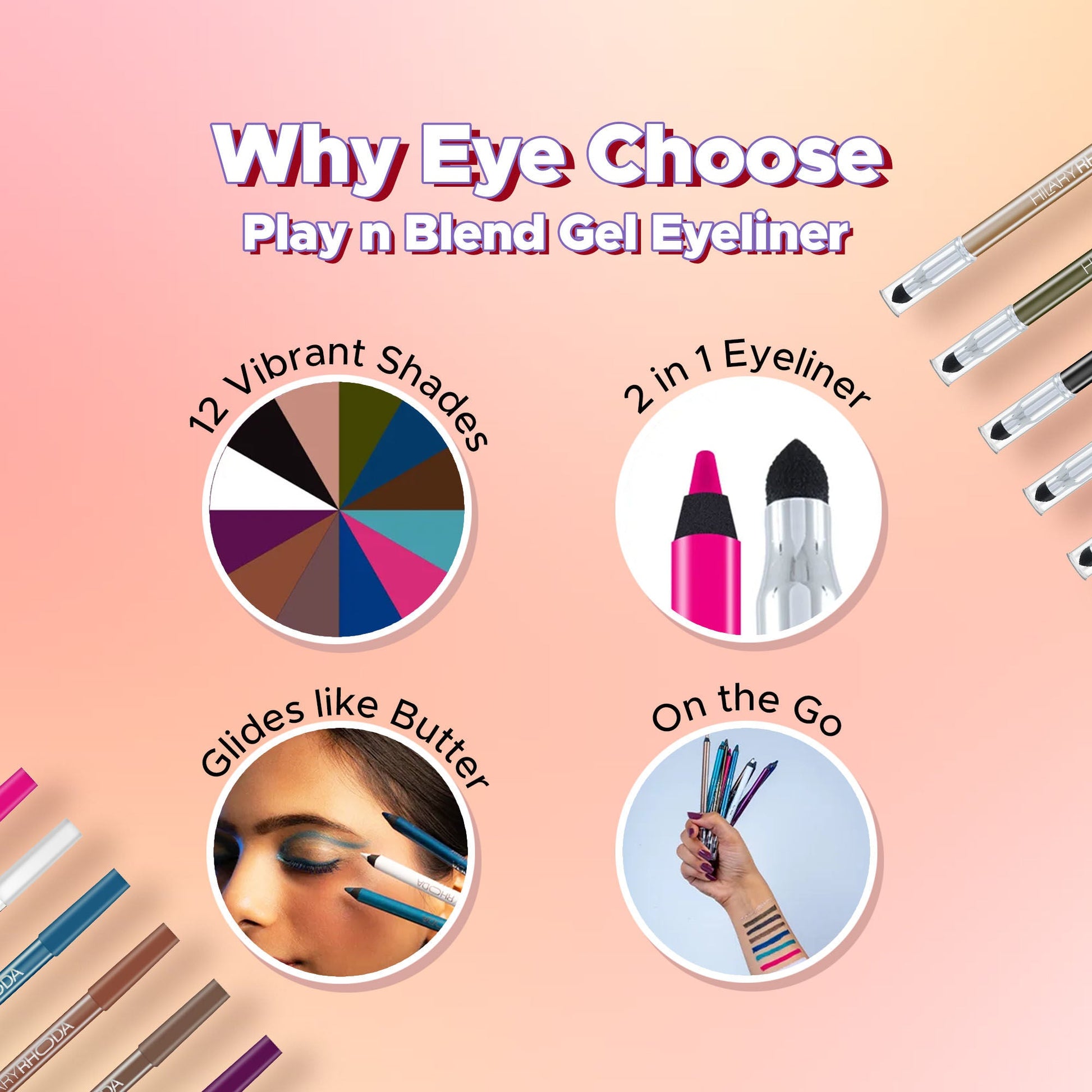 Hilary Rhoda Play N Blend Gel Eyeliner - Sparkle Bronze 04