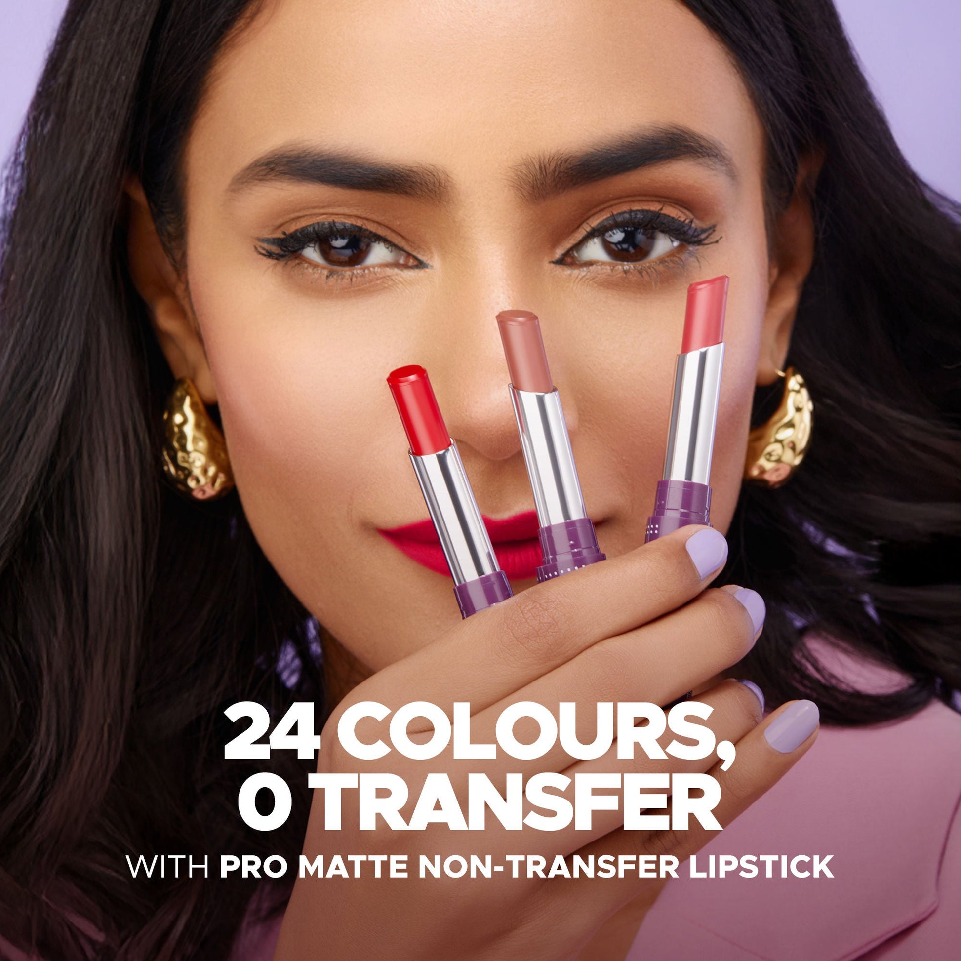 Hilary Rhoda Pro Matte Non-Transfer Waterproof Lipstick - Magent 07
