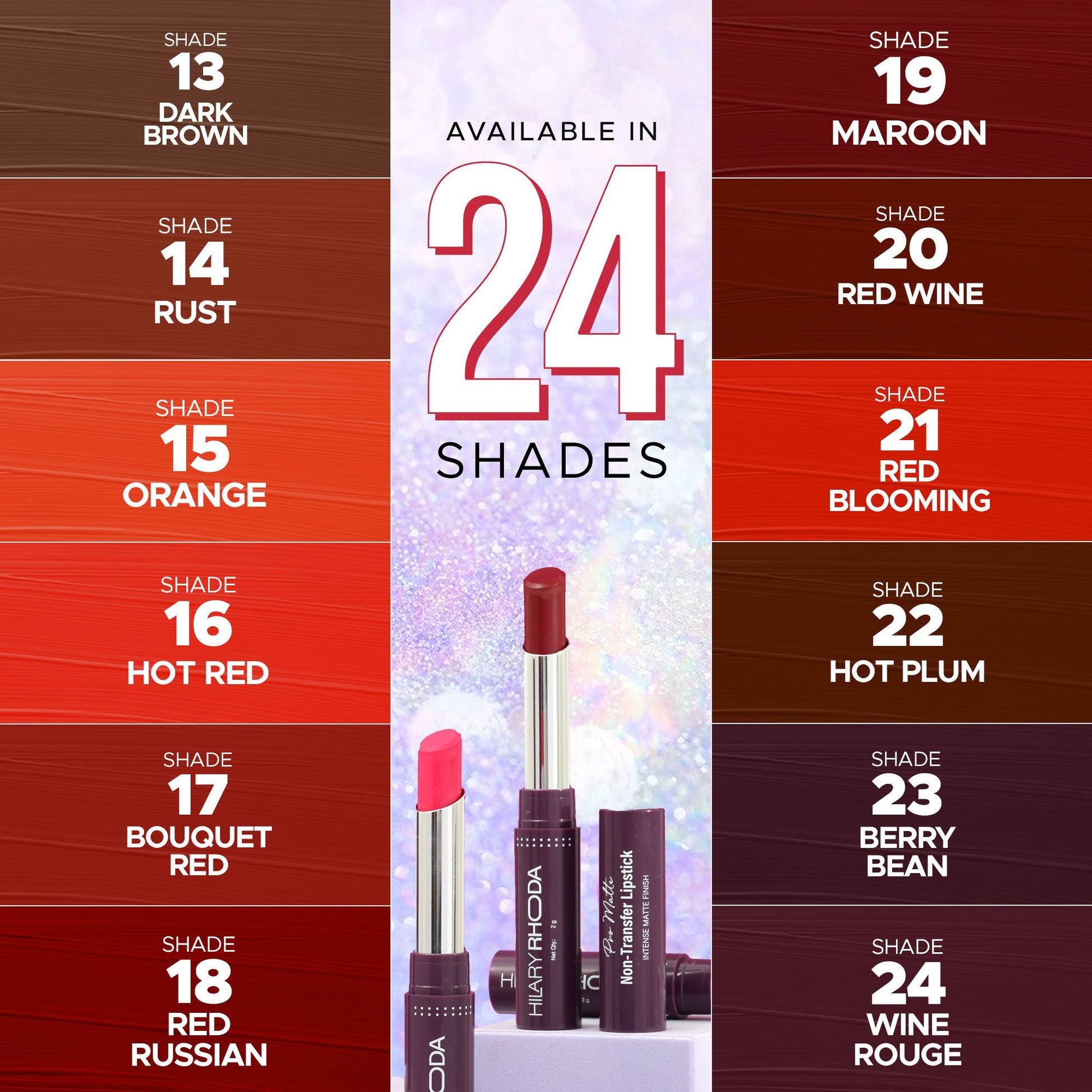 Hilary Rhoda Pro Matte Non-Transfer Waterproof Lipstick - Natural Coco 11