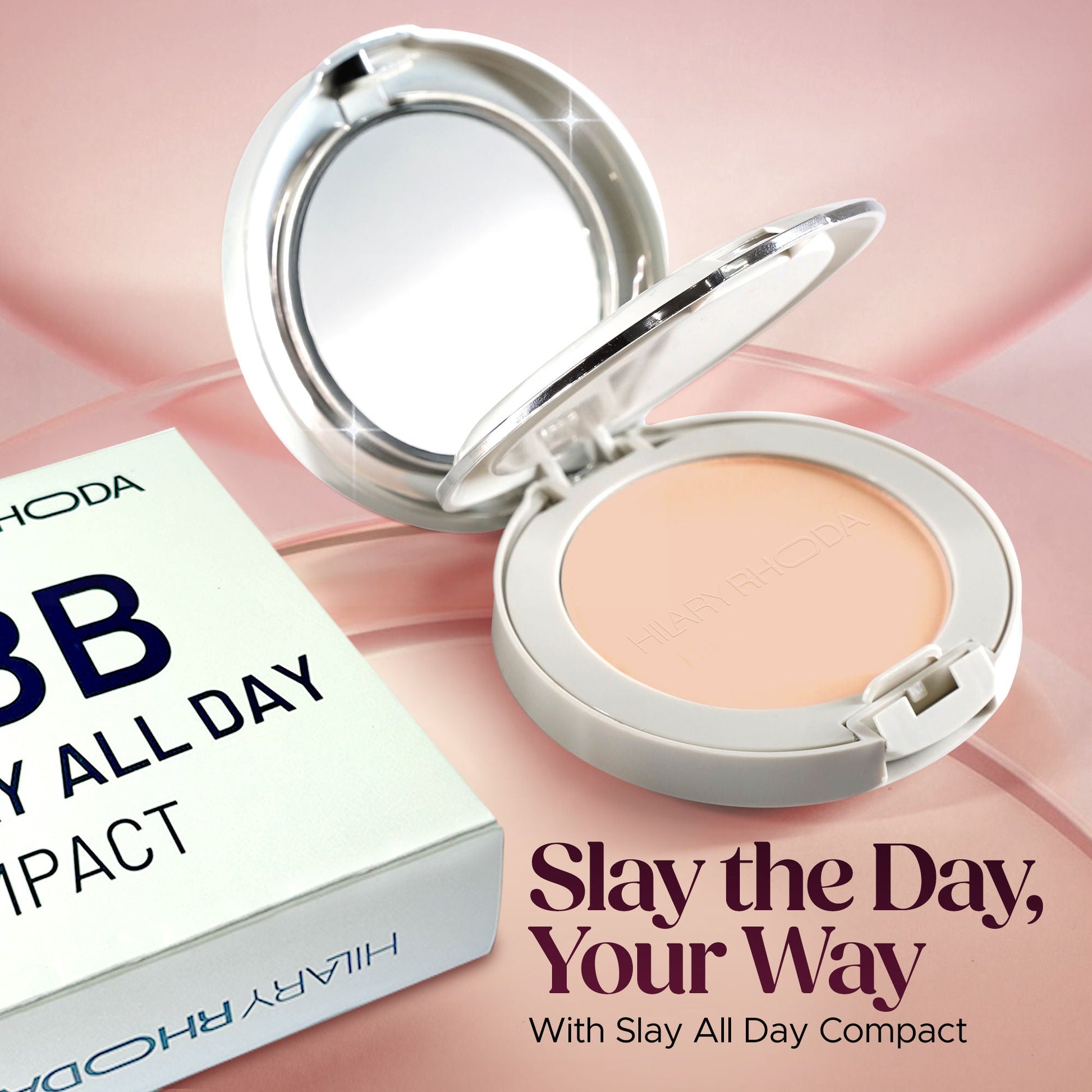 Hilary Rhoda Slay All Day Matte Compact - Sand 04