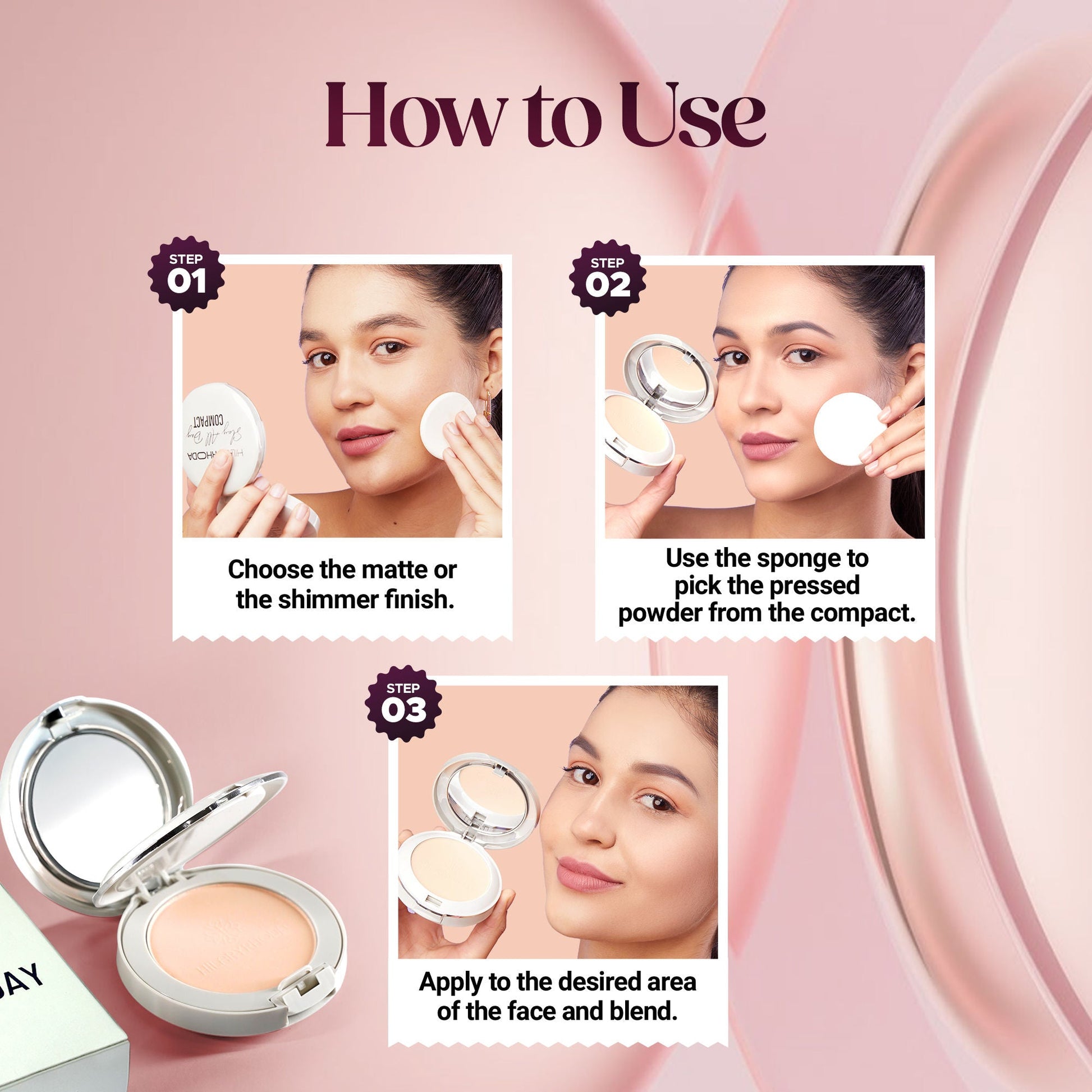 Hilary Rhoda Slay All Day Matte Compact - Sand 04