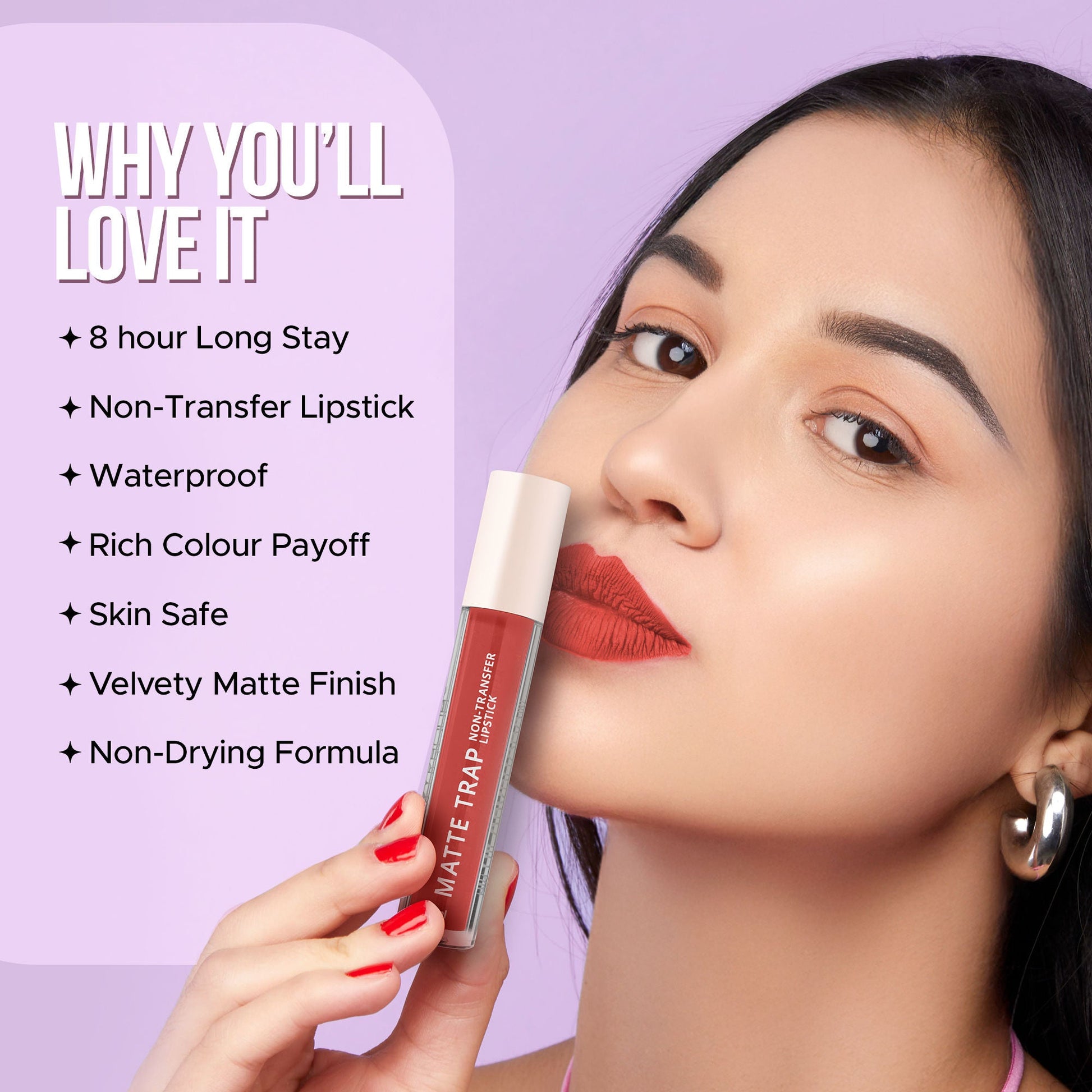Hilary Rhoda Matte Trap Liquid Lipstick - Light Caramel 03