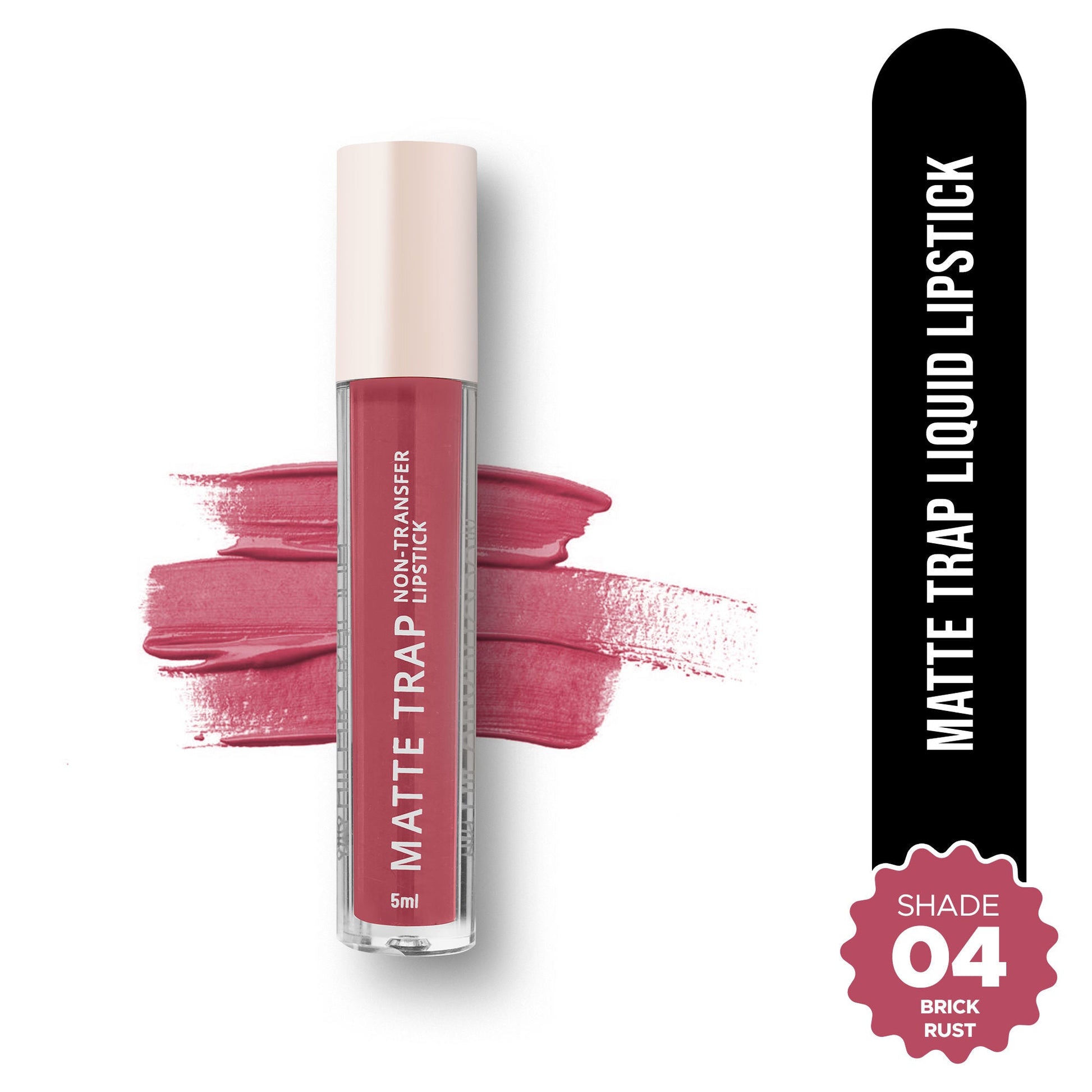 Hilary Rhoda Matte Trap Liquid Lipstick - Brick Rust 04