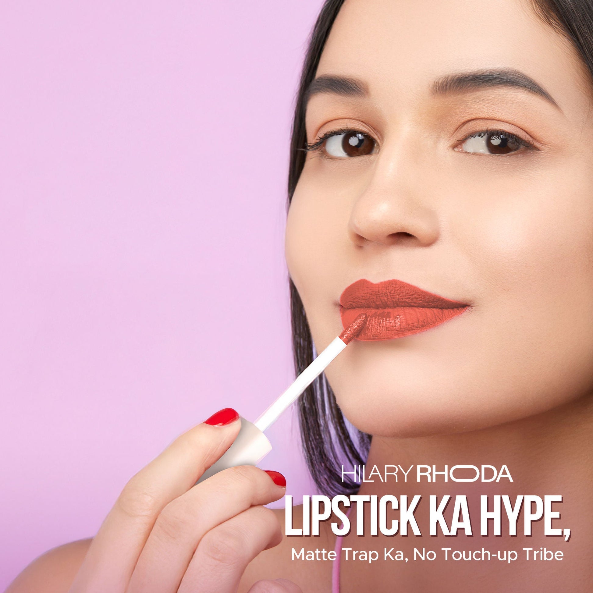 Hilary Rhoda Matte Trap Liquid Lipstick - Indi Brown 05