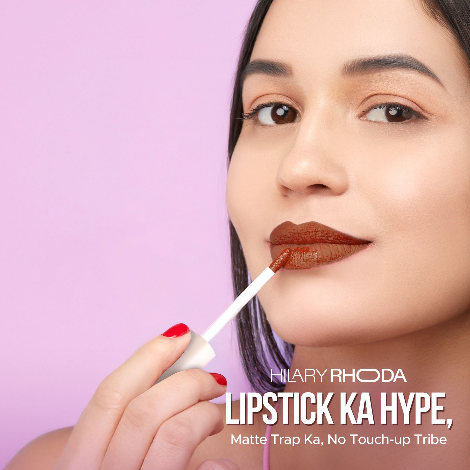 Hilary Rhoda Matte Trap Liquid Lipstick - Brownie 10