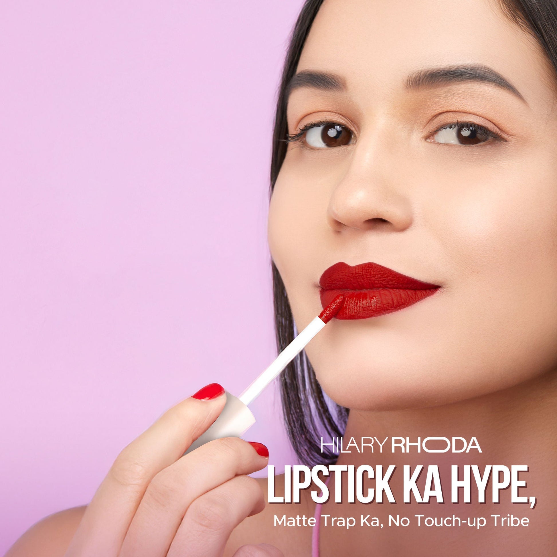 Hilary Rhoda Matte Trap Liquid Lipstick - Ambitious Red 21