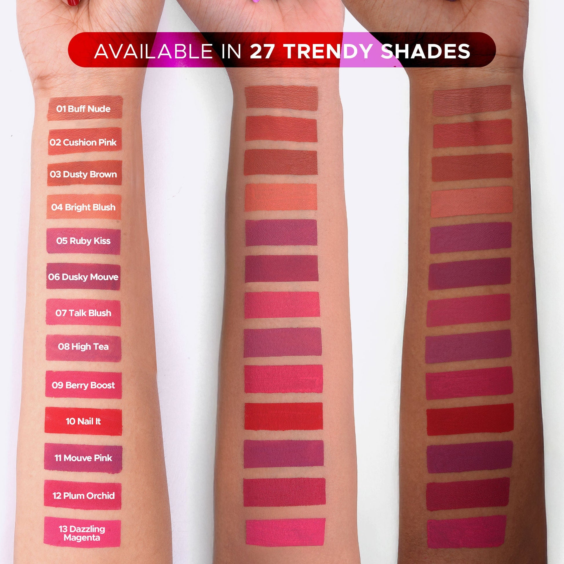 Hilary Rhoda Matte Love Non Transfer Liquid Lipstick - Cherry Red 25