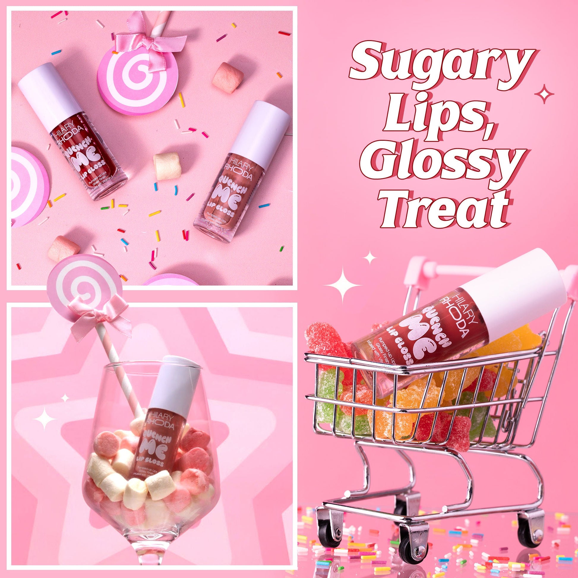 Hilary Rhoda Quench Me Lip Gloss - Candy Sparkle 02