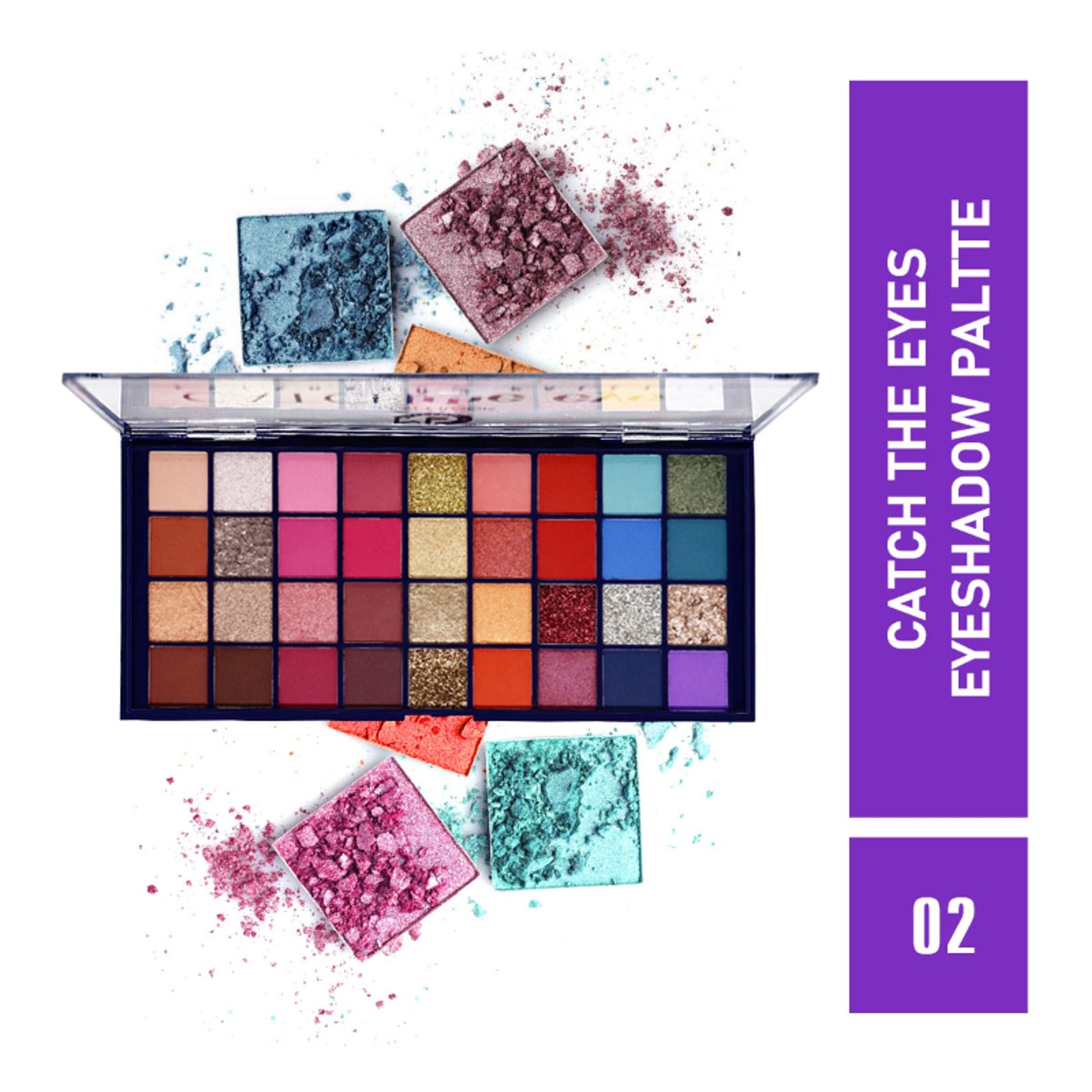 Matt Look 36 Colors Catch The Eyes Eyeshadow Palette - 02 