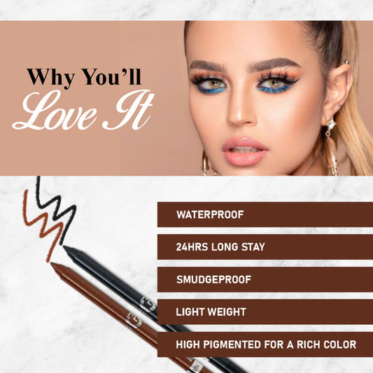 Matt Look Single Stroke Eyeliner Kohl Kajal - Deep Blue