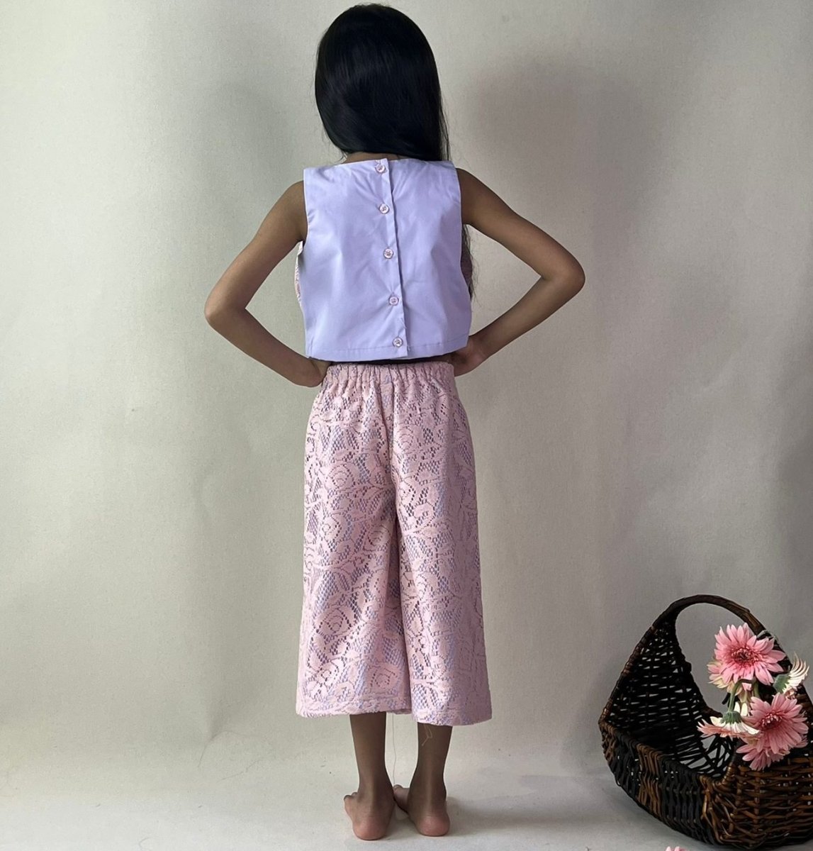 ArthLife Lavender And Pink Bow Co-Ord Set 