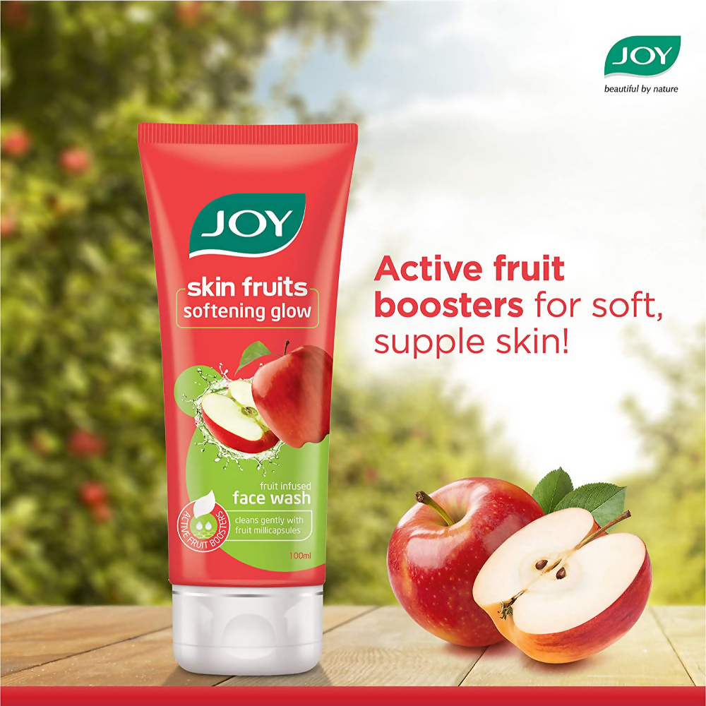 Joy Apple Face Wash For Skin Softening Dead Skin Removal & Exfoliation 
