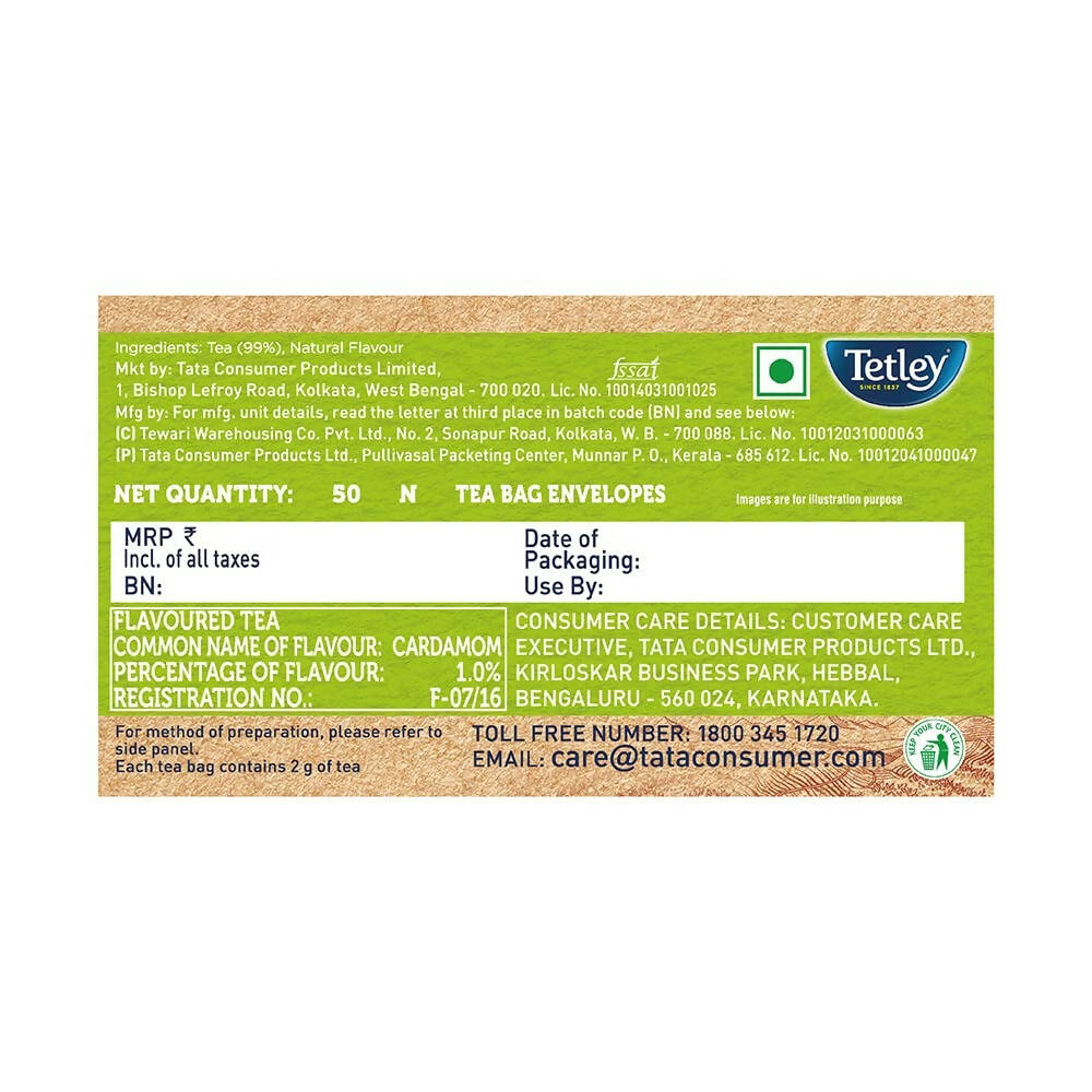 Tetley Elaichi Flavoured Chai - Black Tea, Every Sip Will Awaken Your Senses 