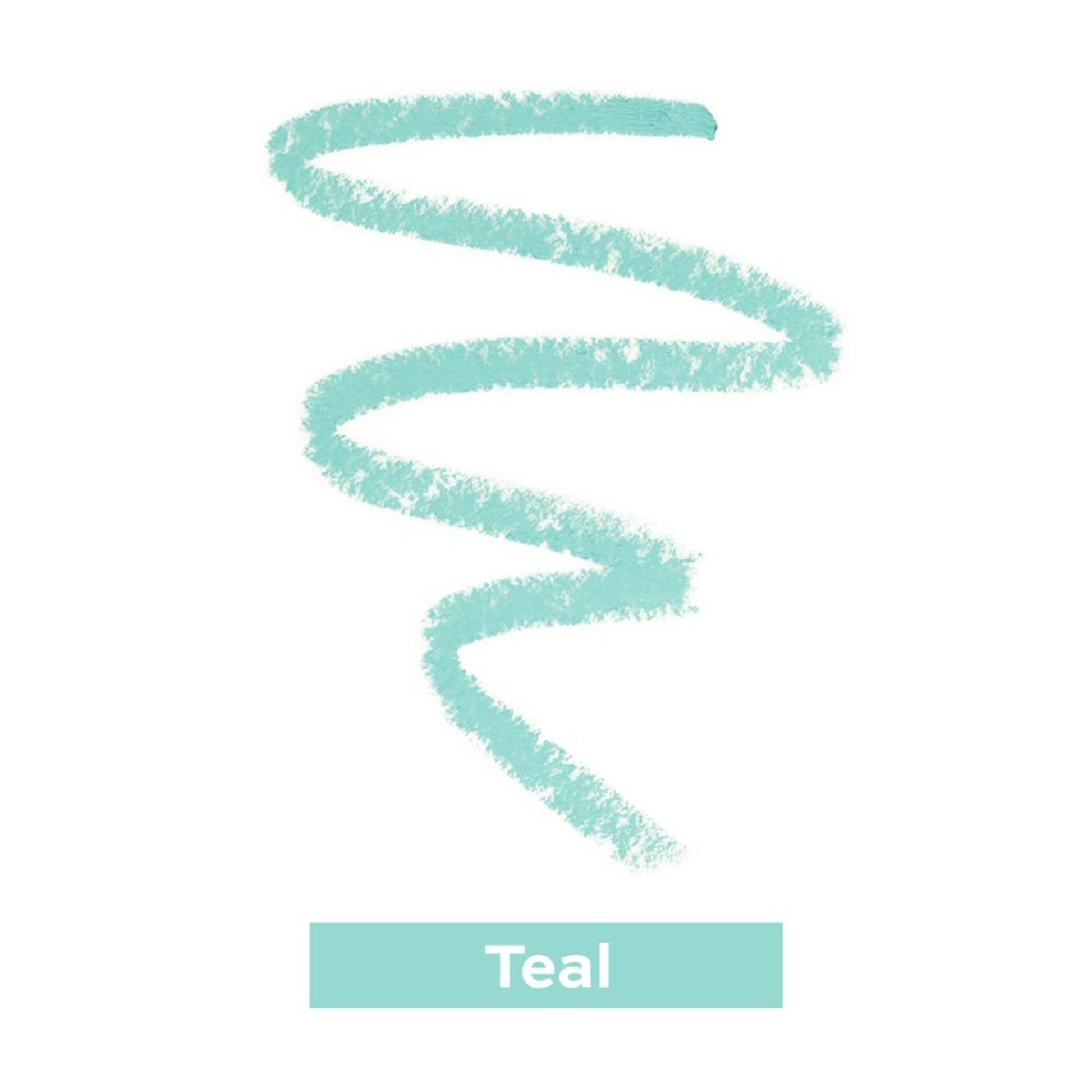 Makeup Revolution Streamline Waterline Eyeliner Pencil-Ultra Creamy Smudge Proof Smokey Looks - Teal