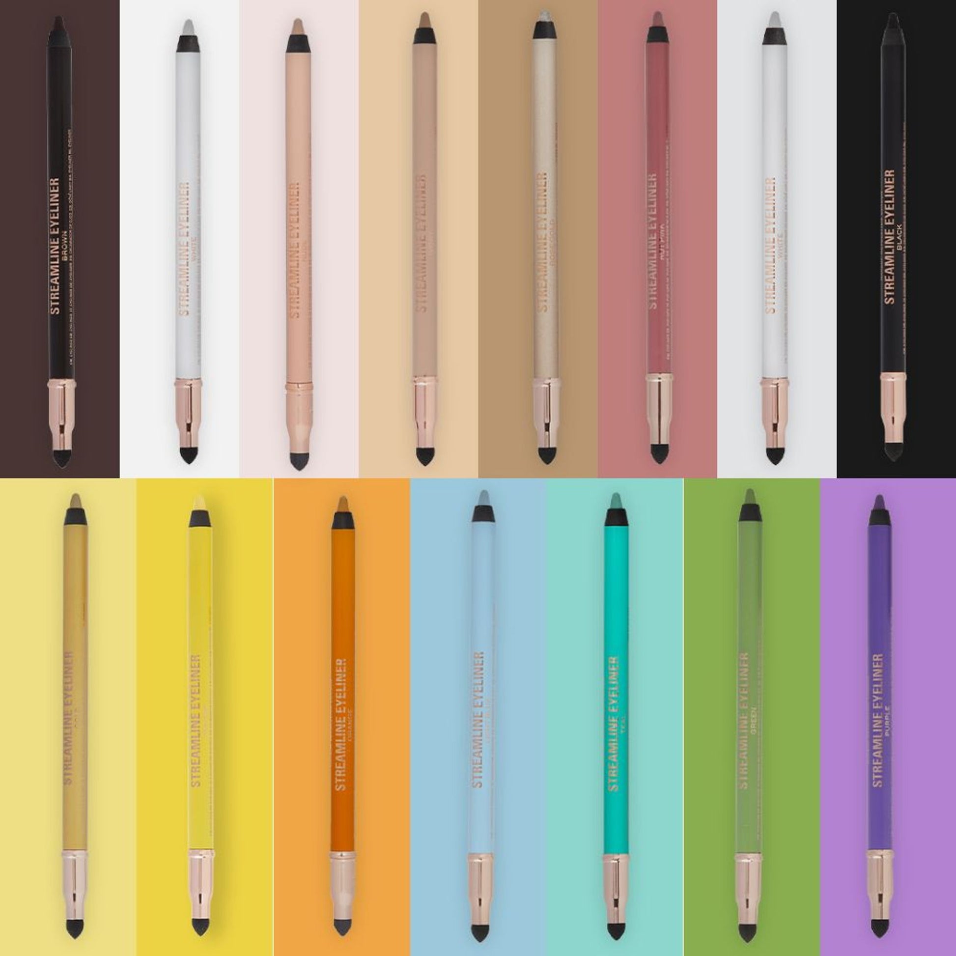 Makeup Revolution Streamline Waterline Eyeliner Pencil-Ultra Creamy Smudge Proof Smokey Looks - Hot Pink