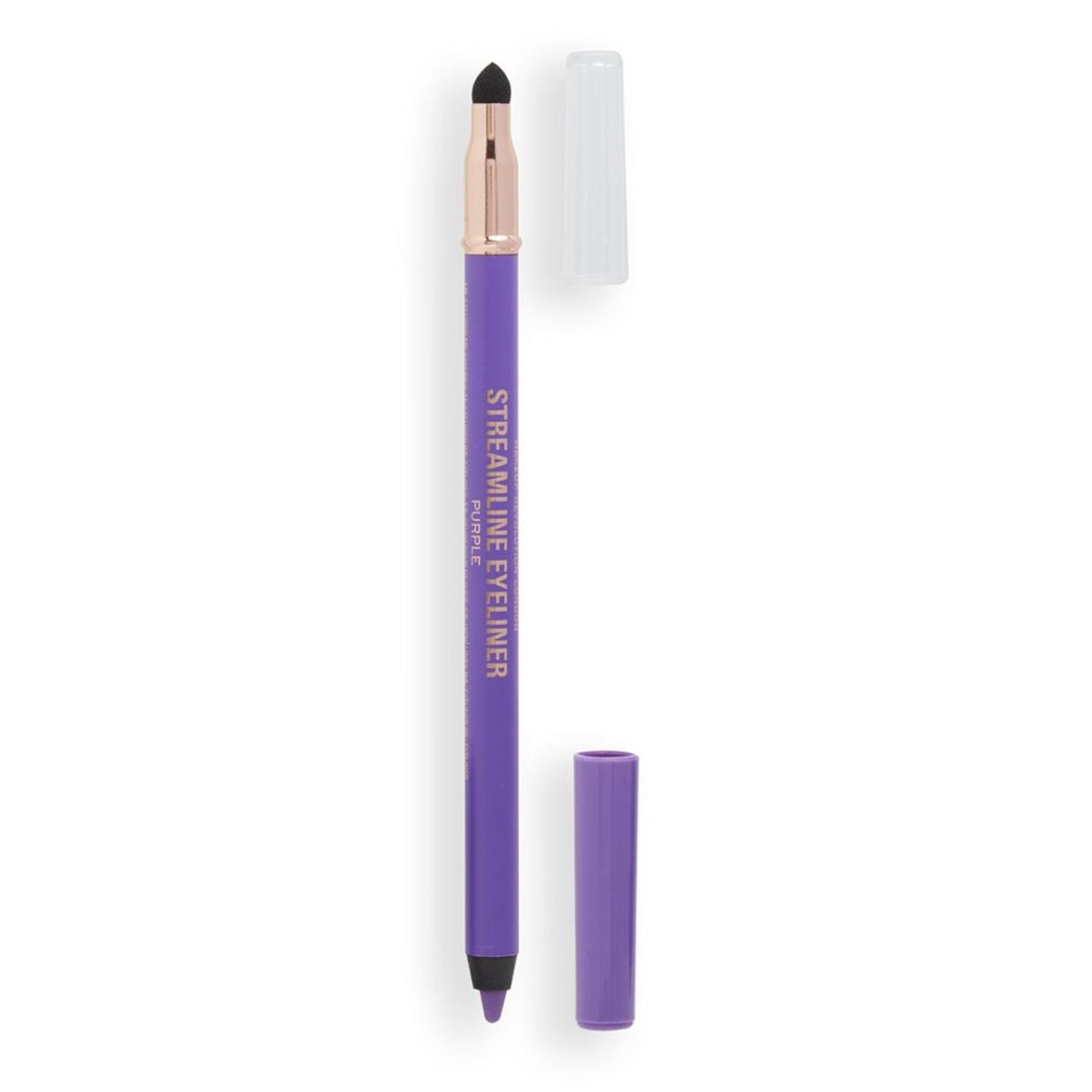Makeup Revolution Streamline Waterline Eyeliner Pencil-Ultra Creamy Smudge Proof Smokey Looks - Purple